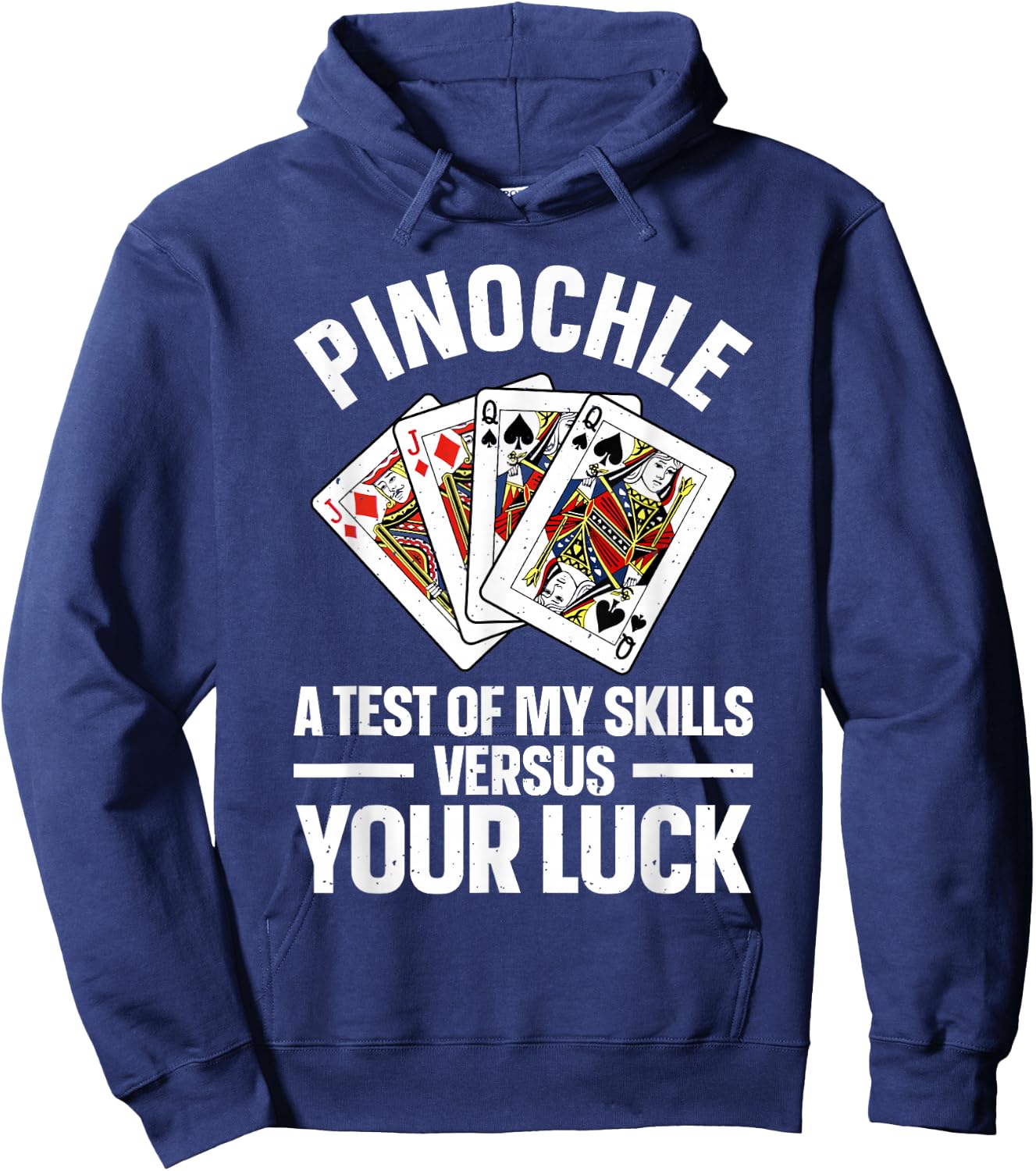 Cute Pinochle Design Women Card Game Pinochle Lover Hoodie - Hoodie | Navy