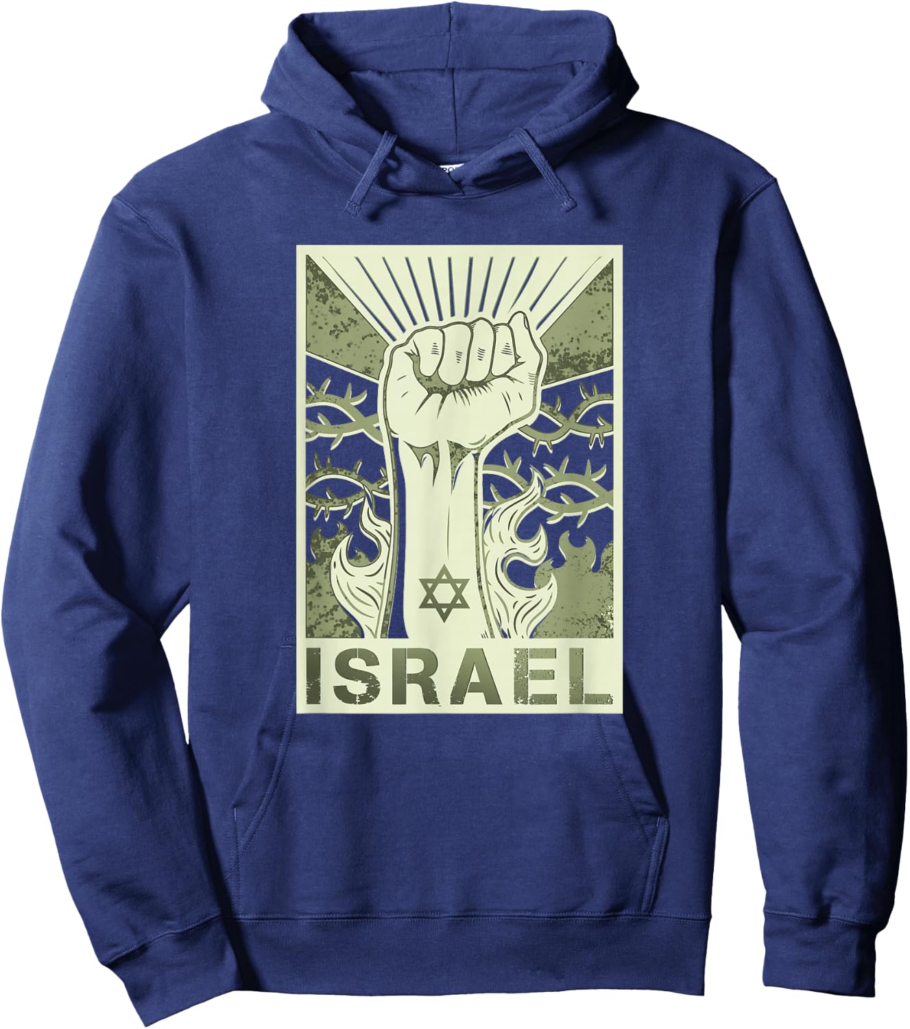 Israel- : Unterstützt Israel, ich stehe auf der Seite Israels, jüdisch Hoodie - Hoodie | Navy