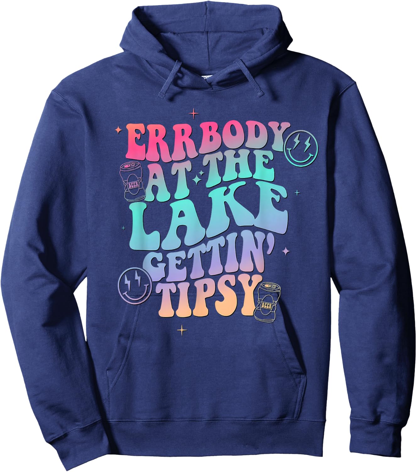 Errbody at the Lake Gettin Tipsy Hoodie - Hoodie | Navy