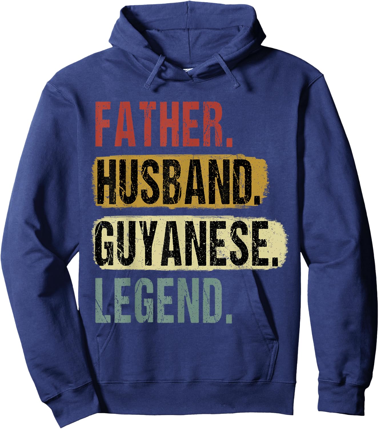 Father Husband Guyanese Legend Guyana Dad Father's Day Hoodie - Hoodie | Navy