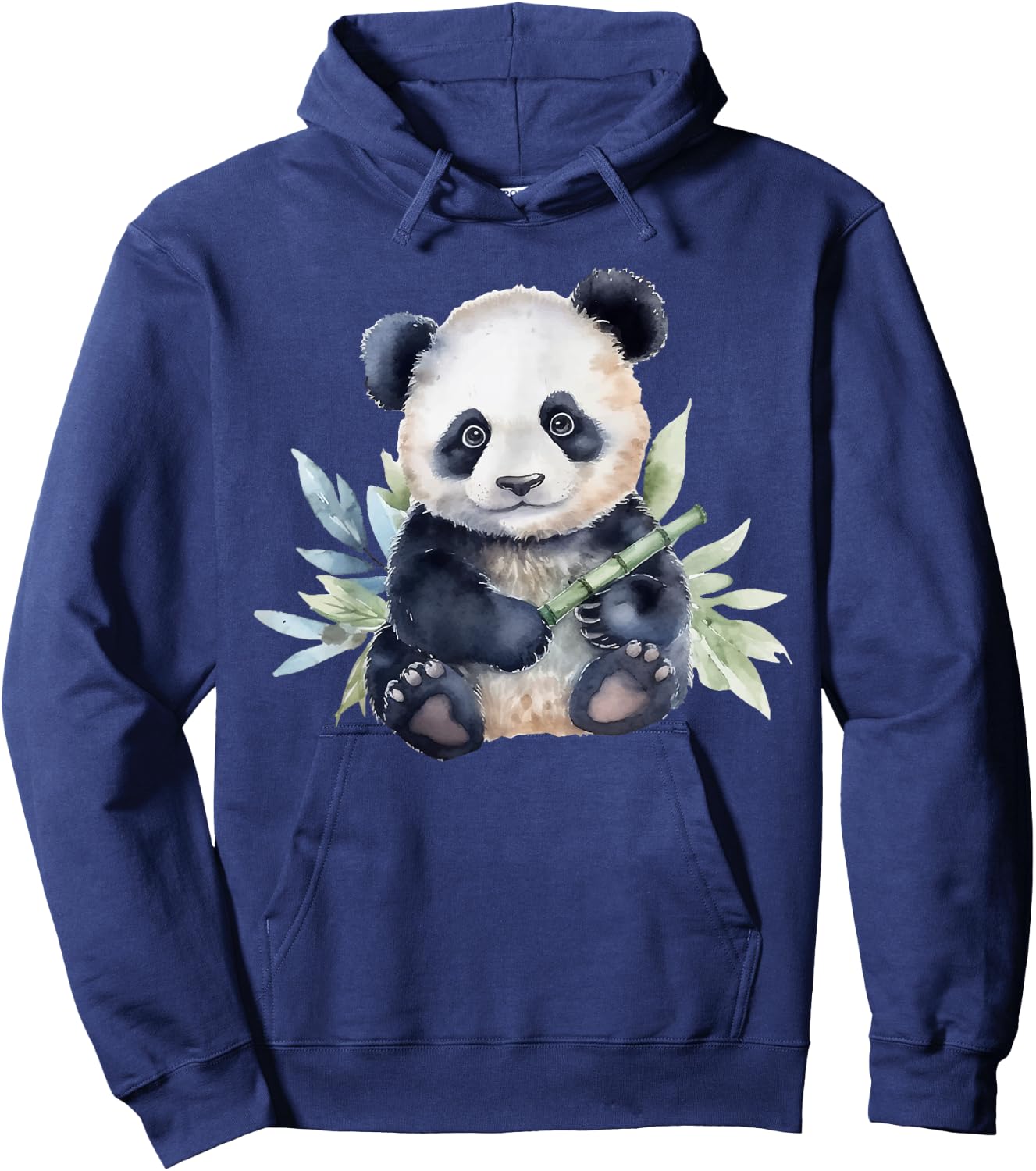 Watercolor Panda Hoodie - Hoodie | Navy