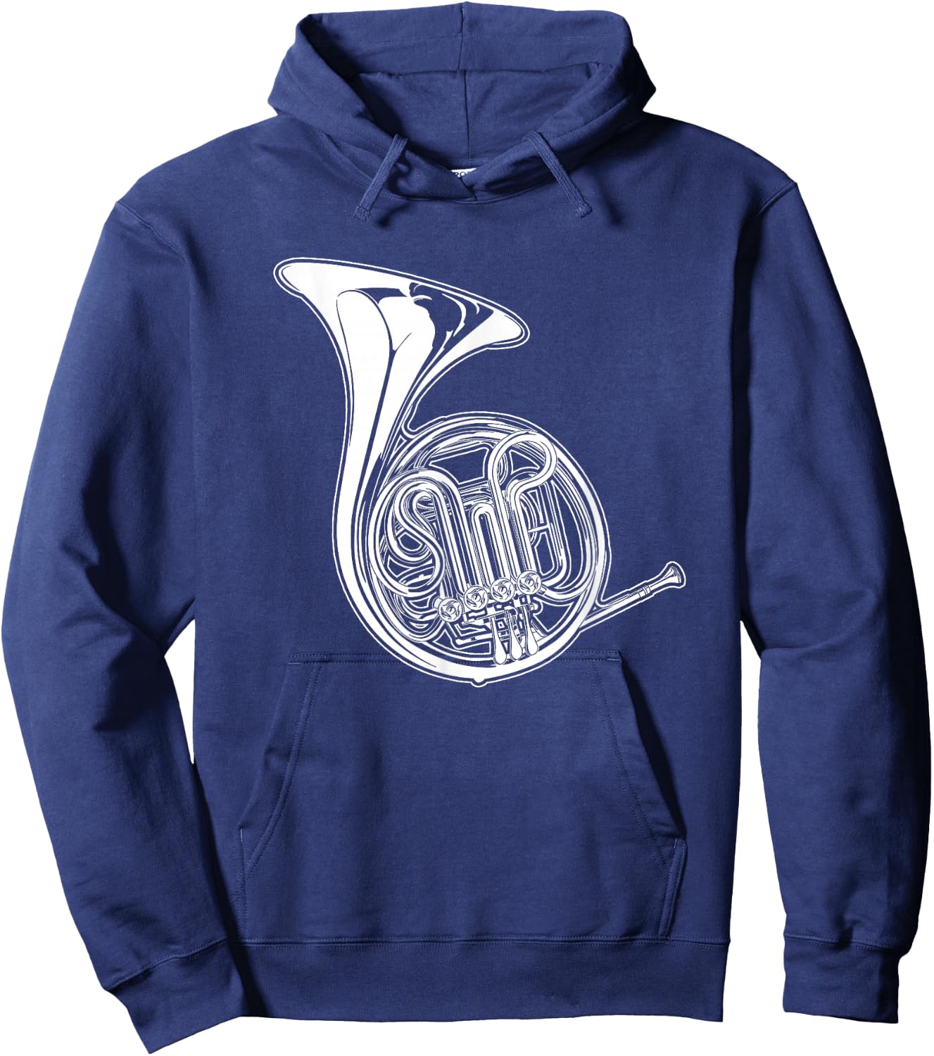 French Horn Horn Draftsman Hoodie - Hoodie | Navy