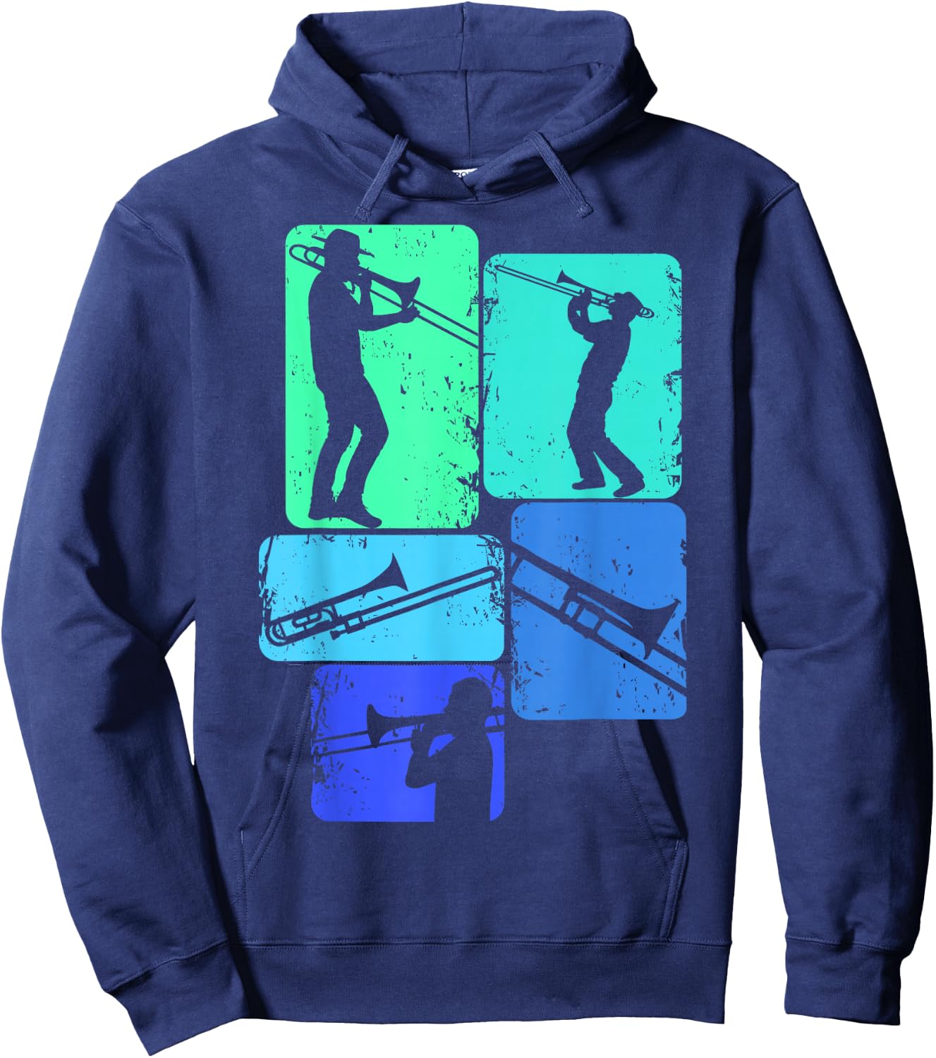 Posaune Posaunist Herren Kind Hoodie - Hoodie | Navy