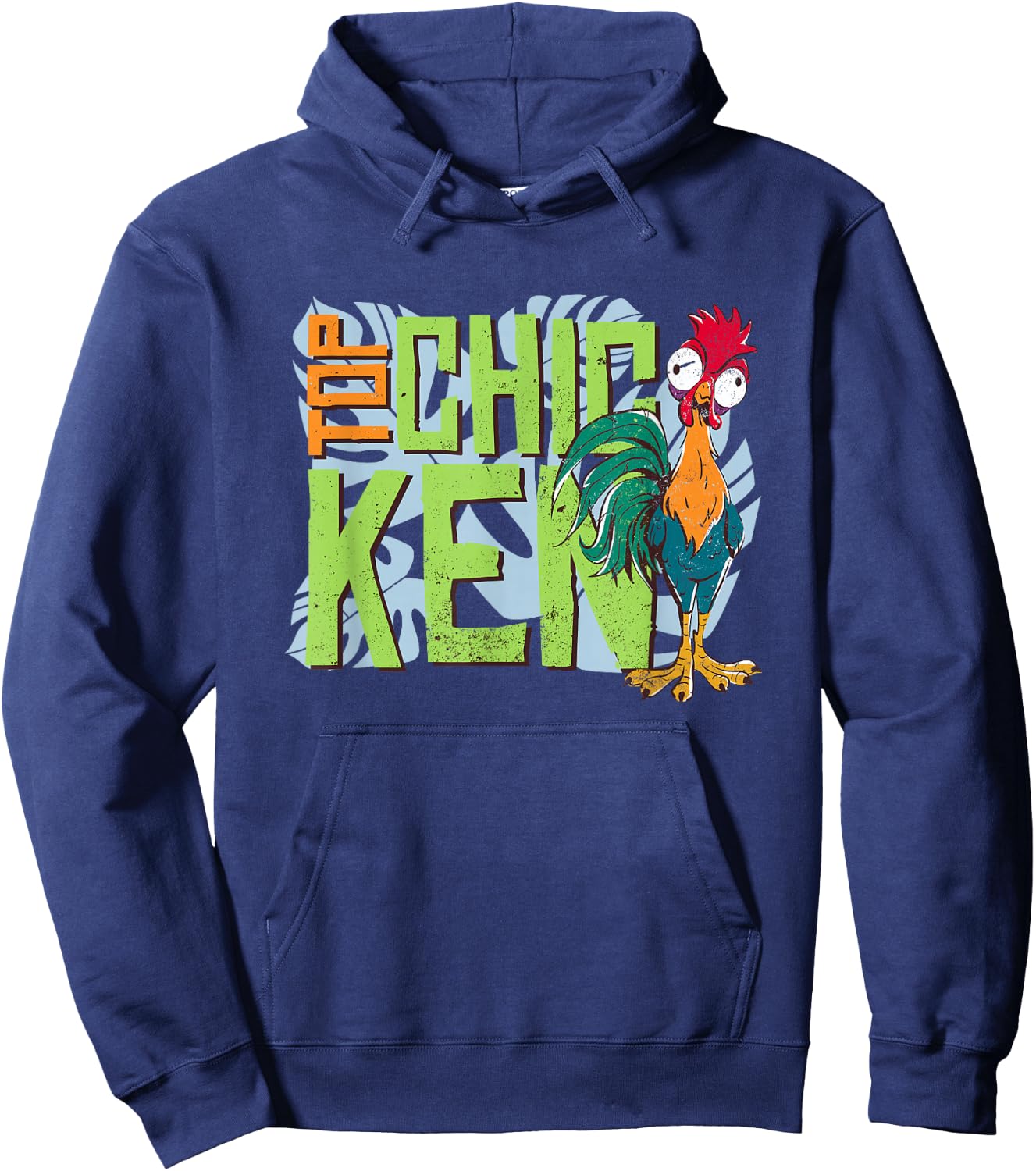 Disney Moana 2 Hei Hei Top Chicken Tropical Panel , grey, S Hoodie - Hoodie | Navy