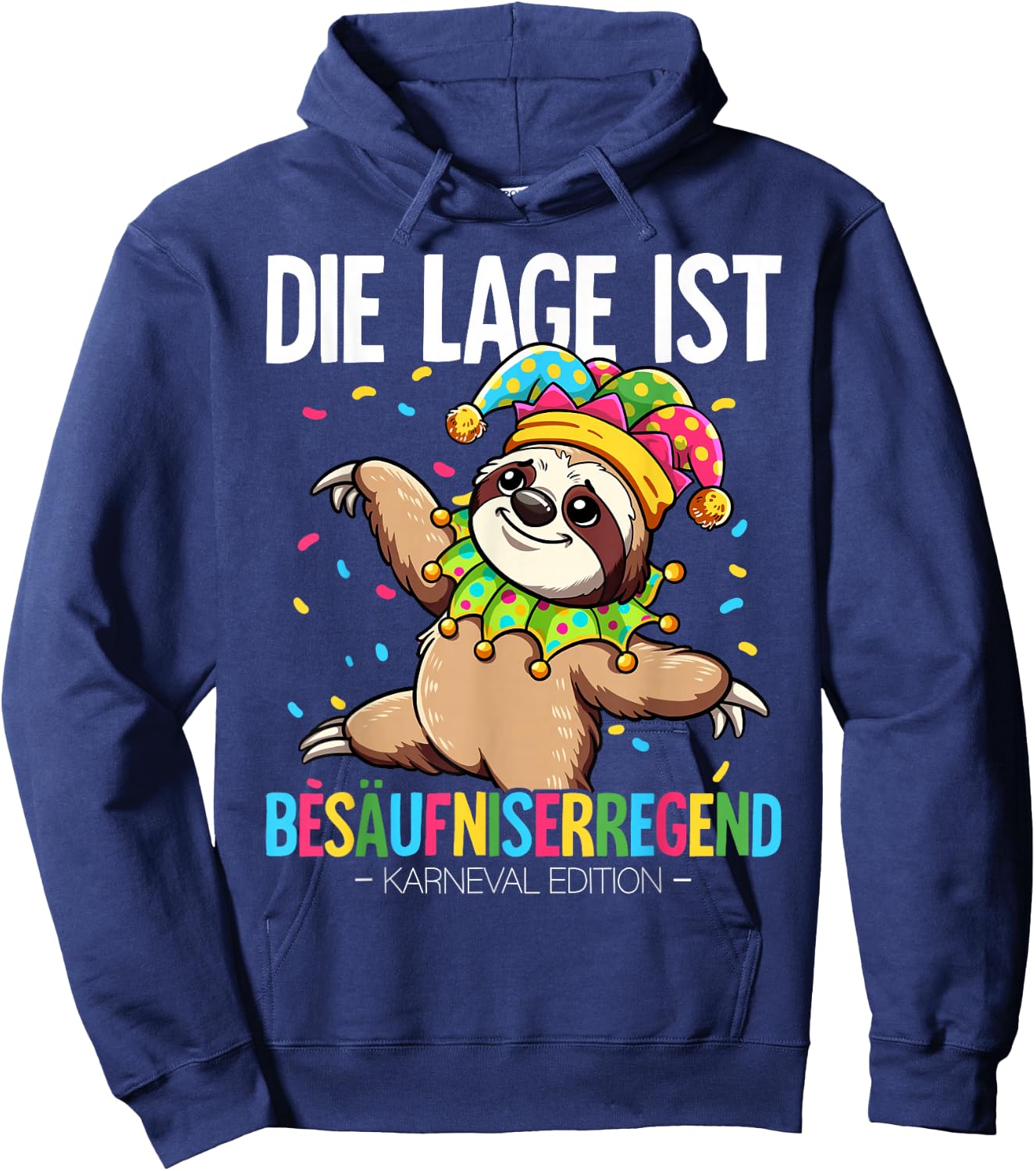 Cologne Carnival , black Hoodie - Hoodie | Navy