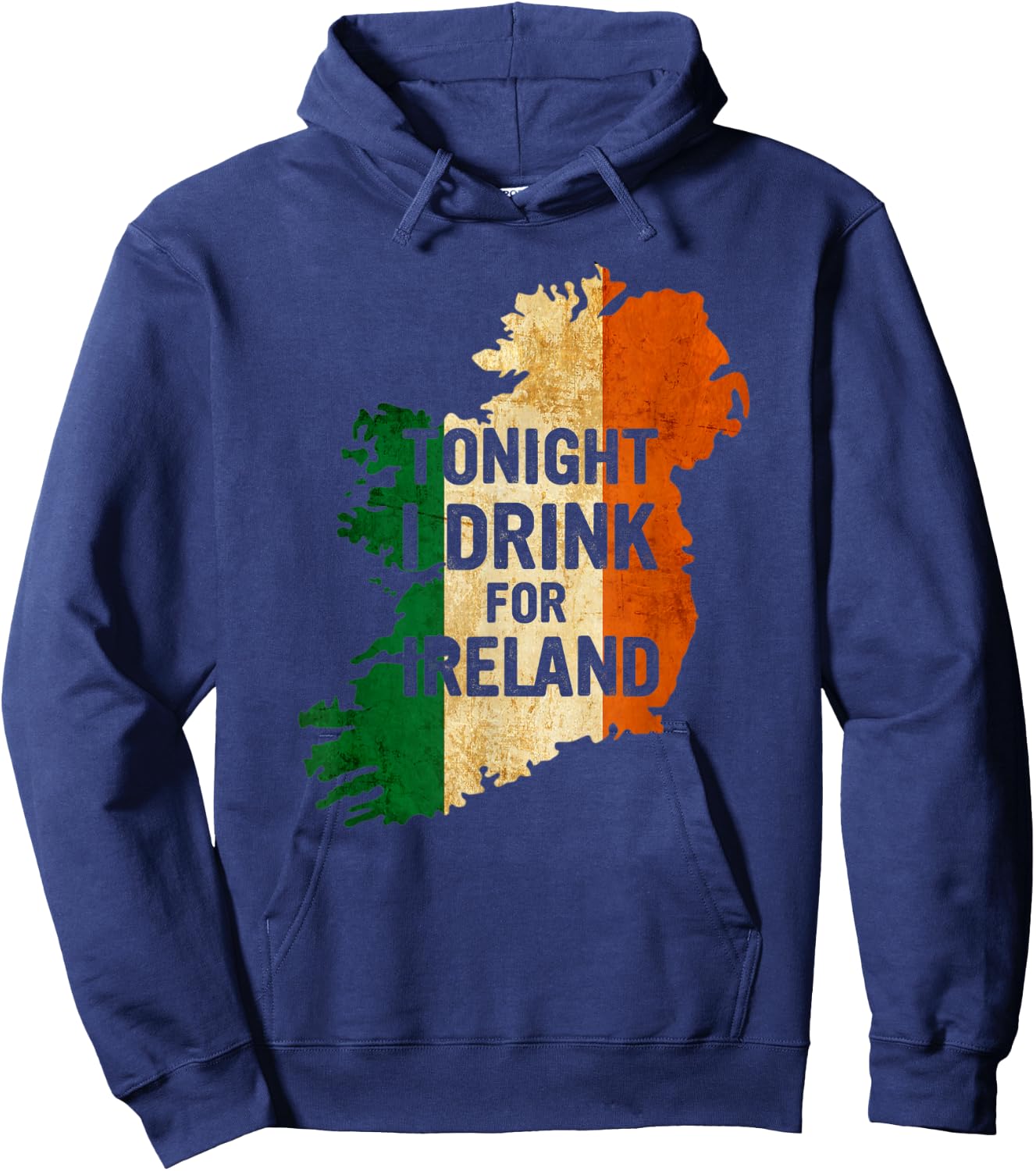 Tonight I Drink For Ireland Drinking Party St Patricks Day Hoodie - Hoodie | Navy