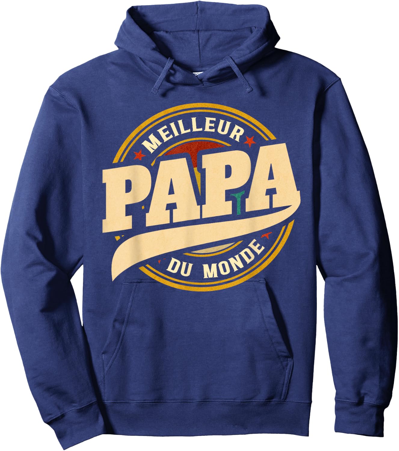 Father's Day Gift Vintage Best Dad In The World Hoodie - Hoodie | Navy