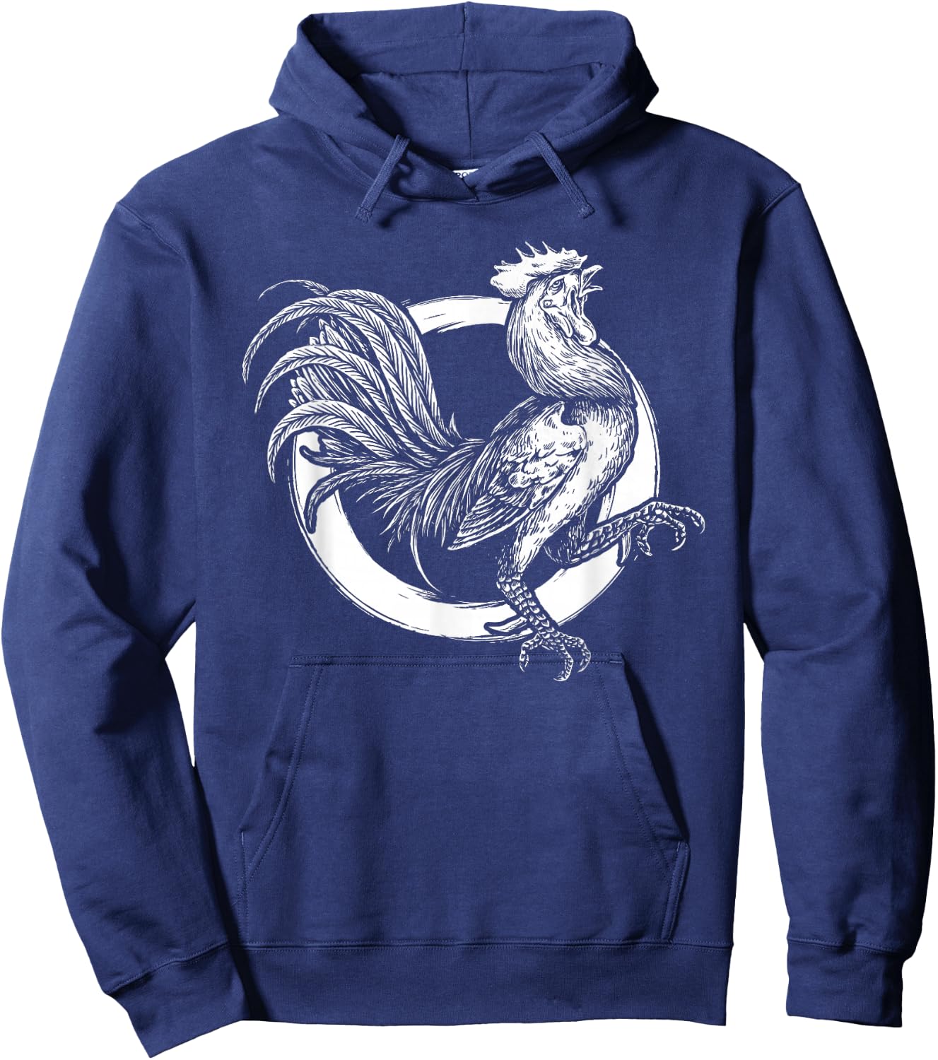 Red Rooster Chicken Cockfighting Fighting Cocks Cockerel Hoodie - Hoodie | Navy