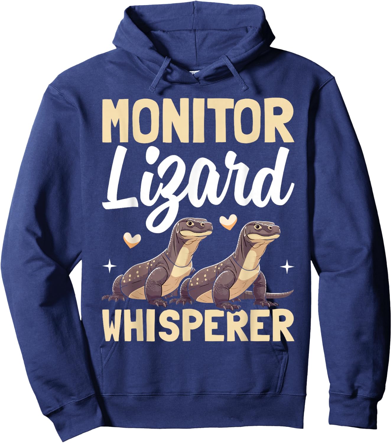 Monitor Lizard Whisperer Reptile Herpetologist Present Hoodie - Hoodie | Navy
