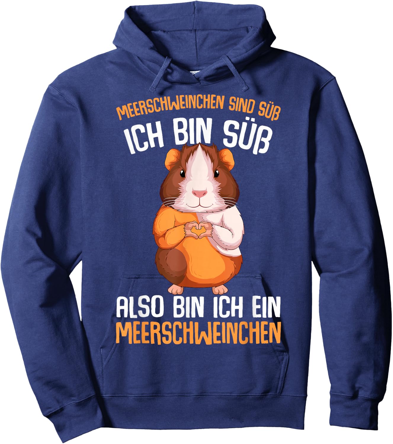 Guinea pigs are sweet guinea pig, children's girls' Hoodie - Hoodie | Navy