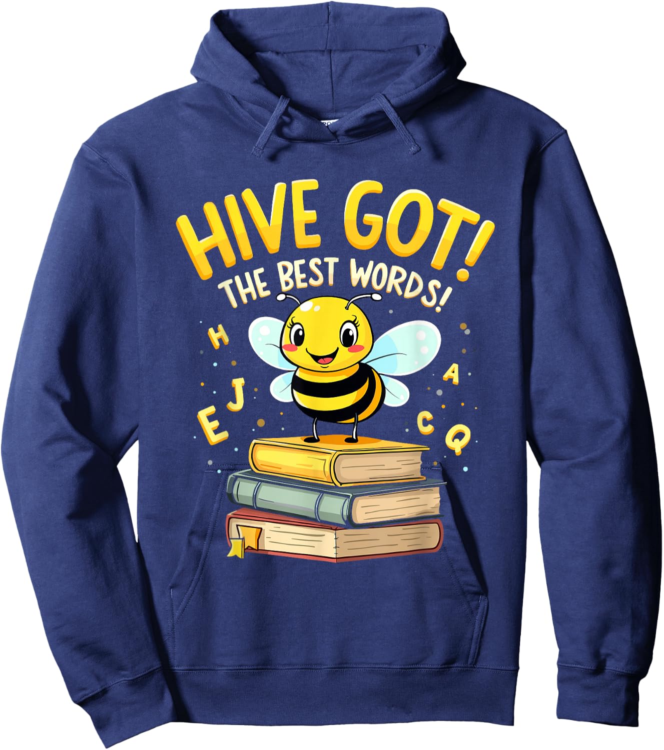 Spelling Bee Humor Spelling Champion Word Nerd Spelling Hoodie - Hoodie | Navy