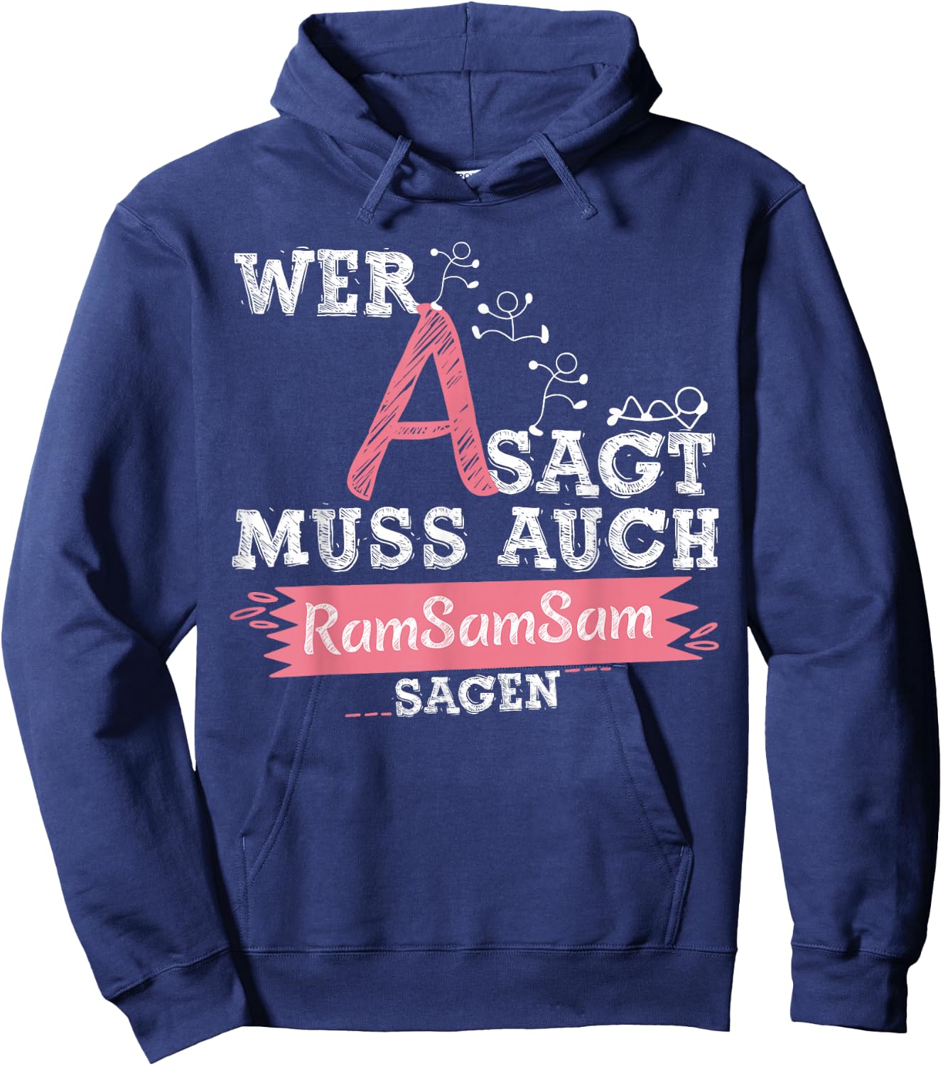 Aramsamsam Children's Songs Nursery Fun Singing , black, s Hoodie - Hoodie | Navy
