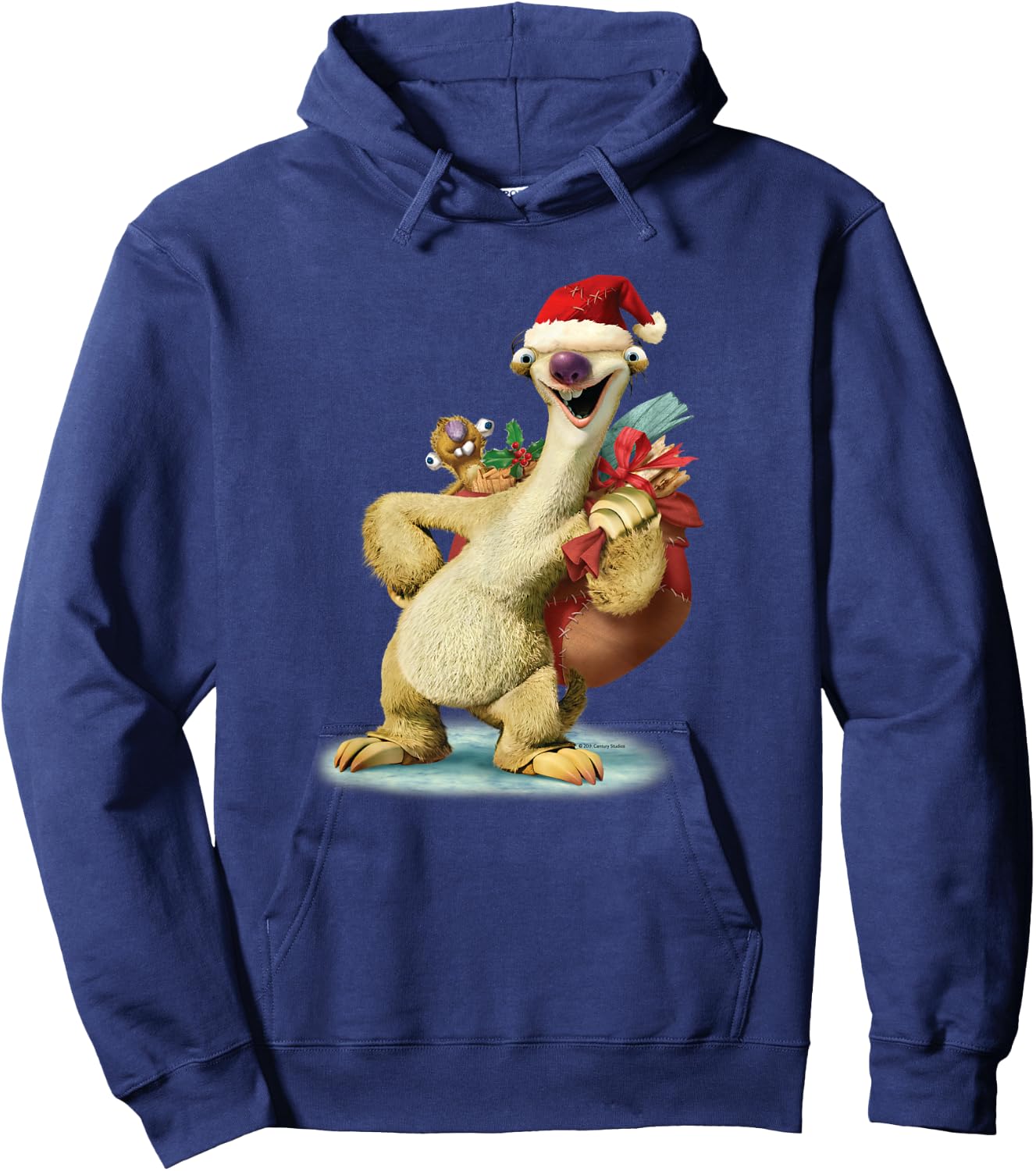 Ice Age Sid Prehistoric Santa for Christmas Holiday Hoodie - Hoodie | Navy