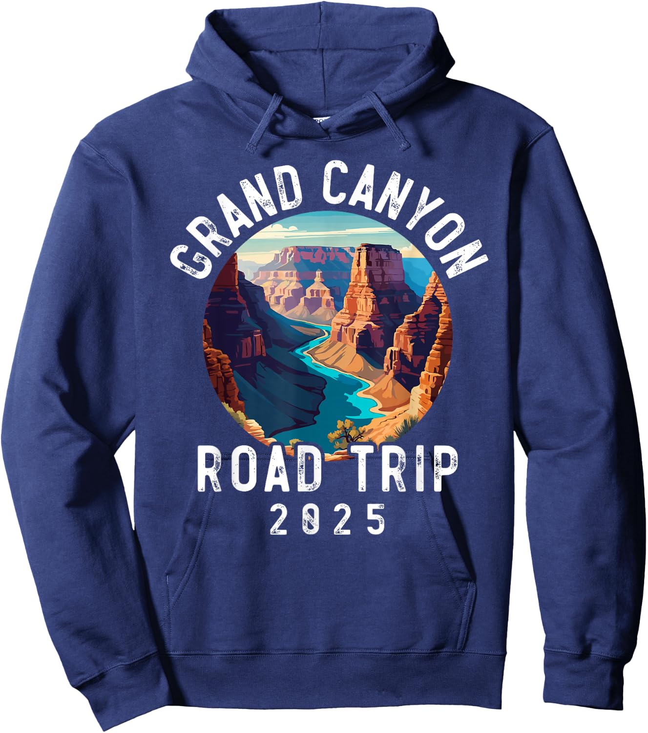 Grand Canyon National Park, Family Souvenir Road Trip 2025 Hoodie - Hoodie | Navy