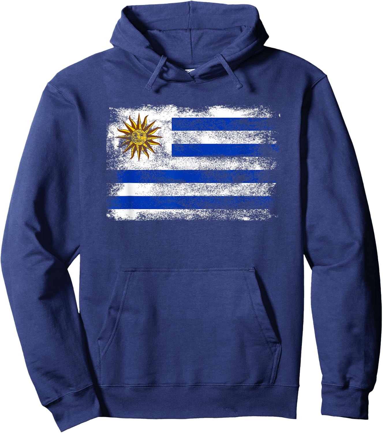 Vintage Uruguay Flag Uruguayan Retro Women Kid Souvenir Hoodie - Hoodie | Navy
