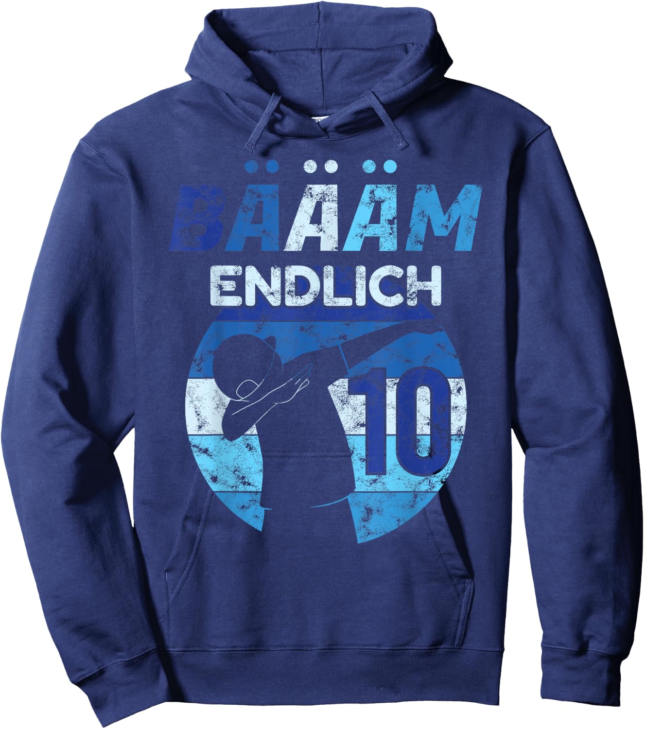 10th Birthday 10 Years Boy Dance Dab Music Finally Party Hoodie - Hoodie | Navy