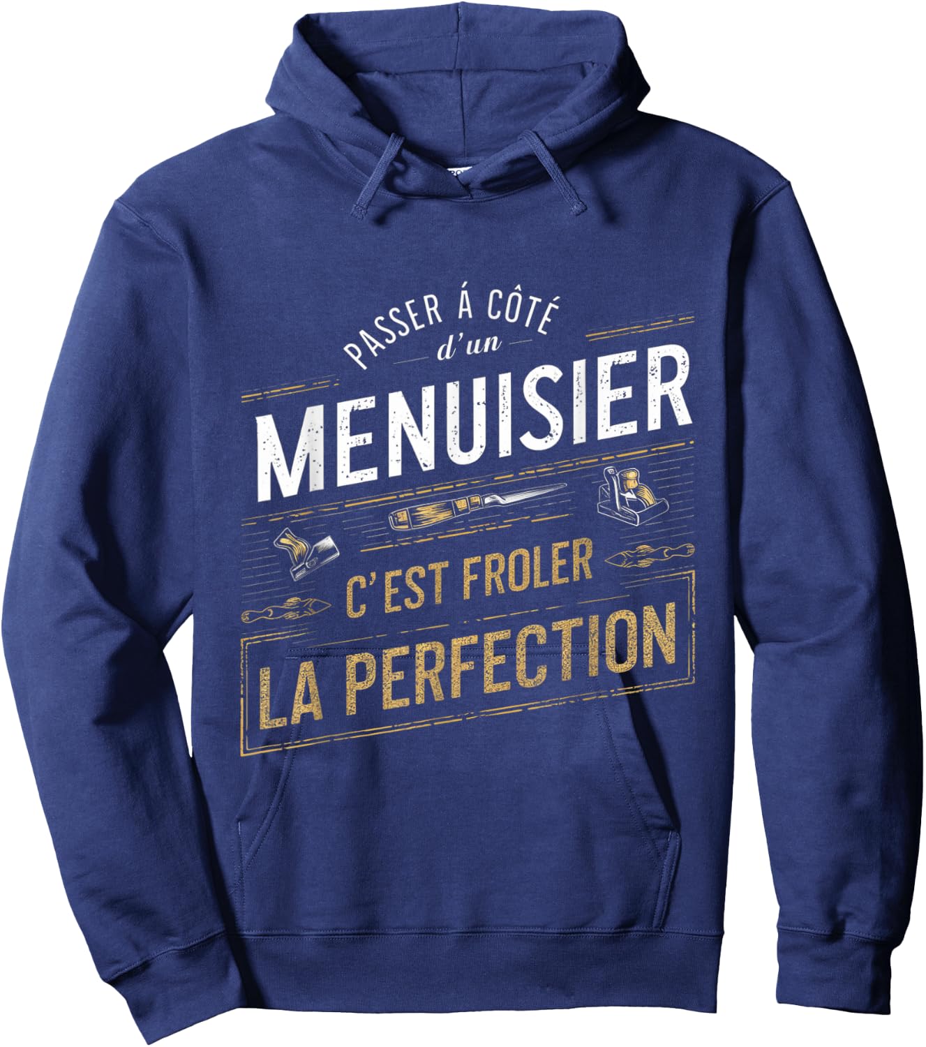 Carpenter Froler Perfection Gift Carpentry Humor , Black, S Hoodie - Hoodie | Navy