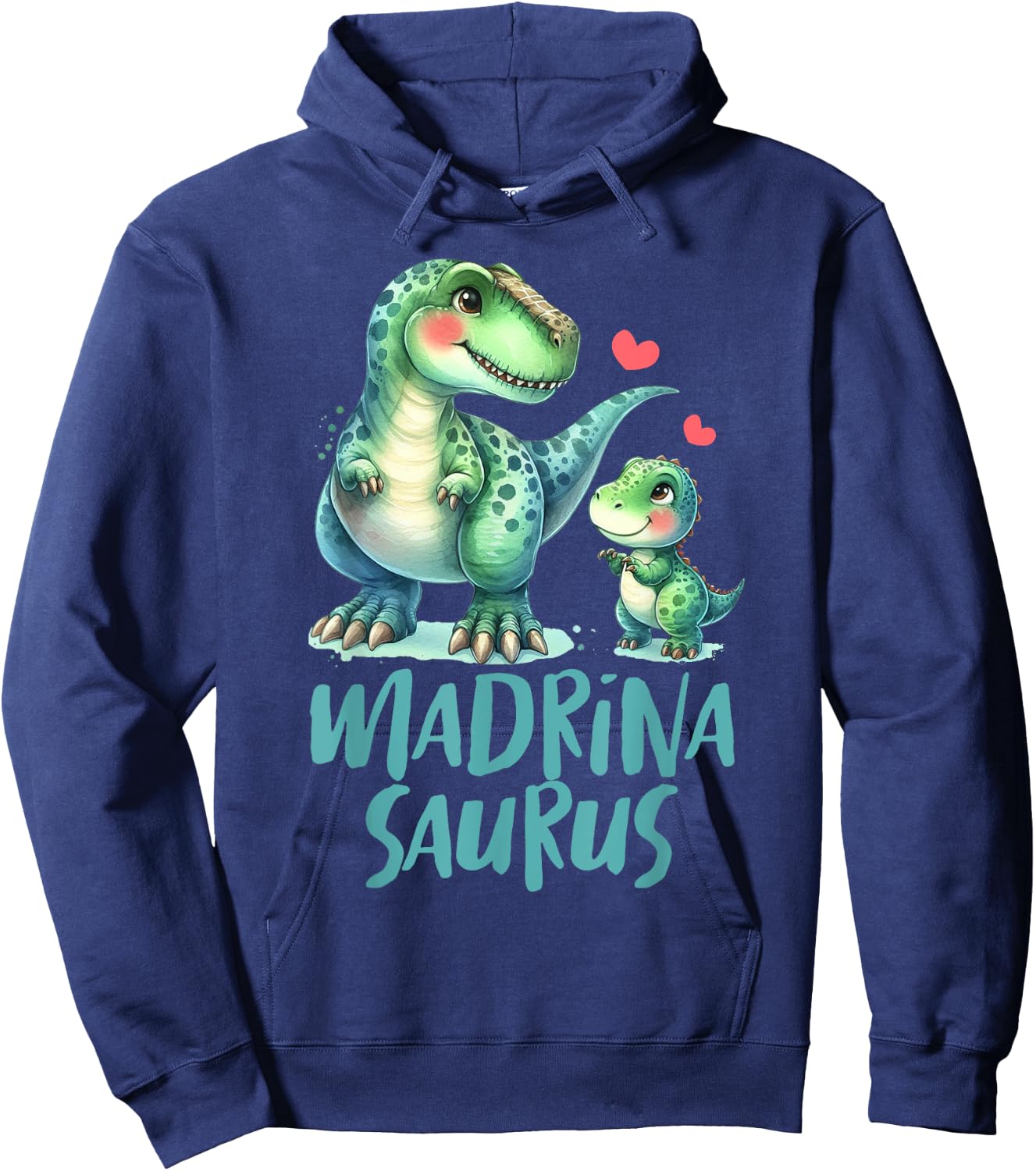 Spanish Godmother Madrina Dinosaur Lover Madrina Saurus Hoodie - Hoodie | Navy