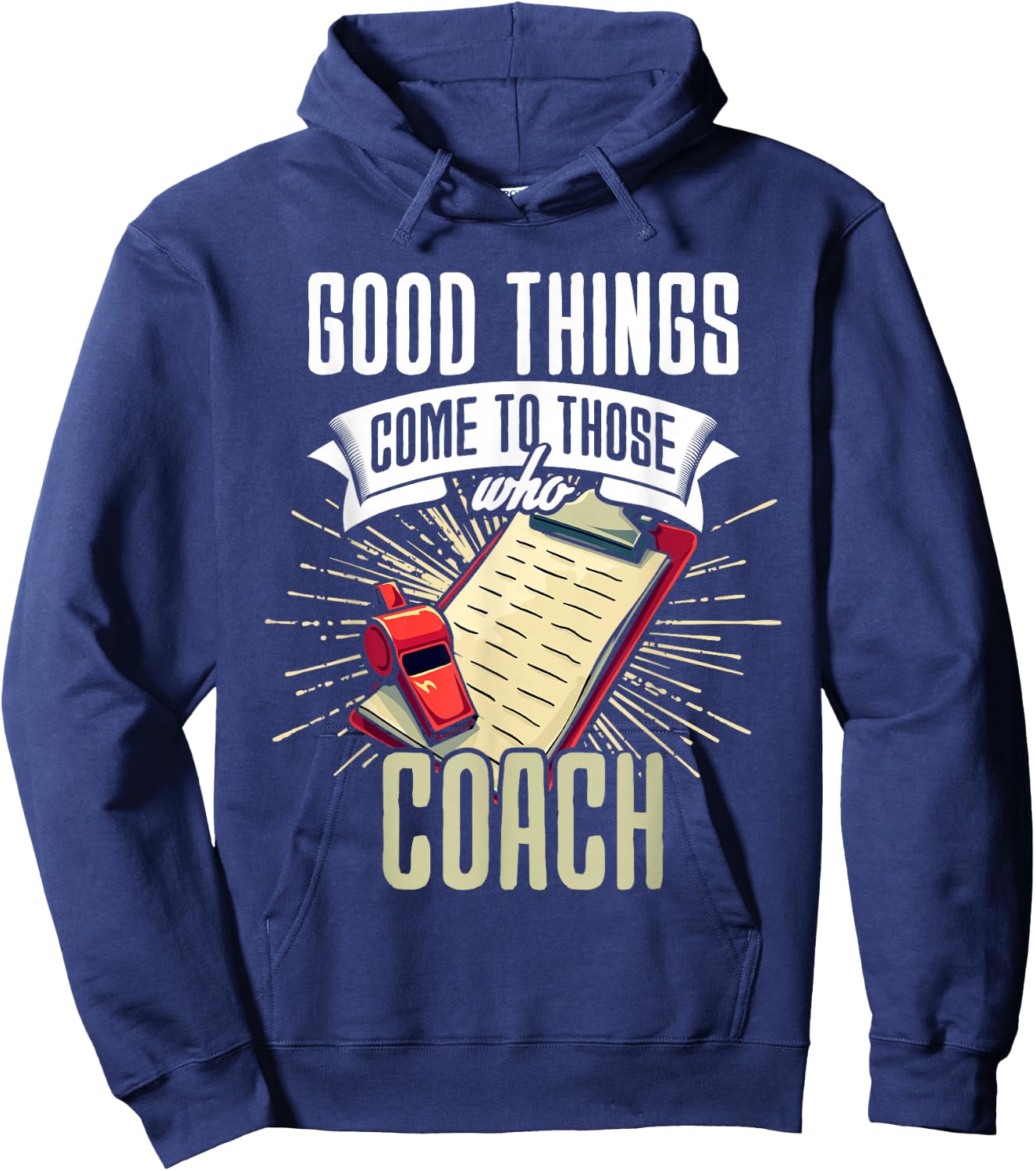Funny Coach Assistant Sports Coach Humor Team Coaching Hoodie - Hoodie | Navy