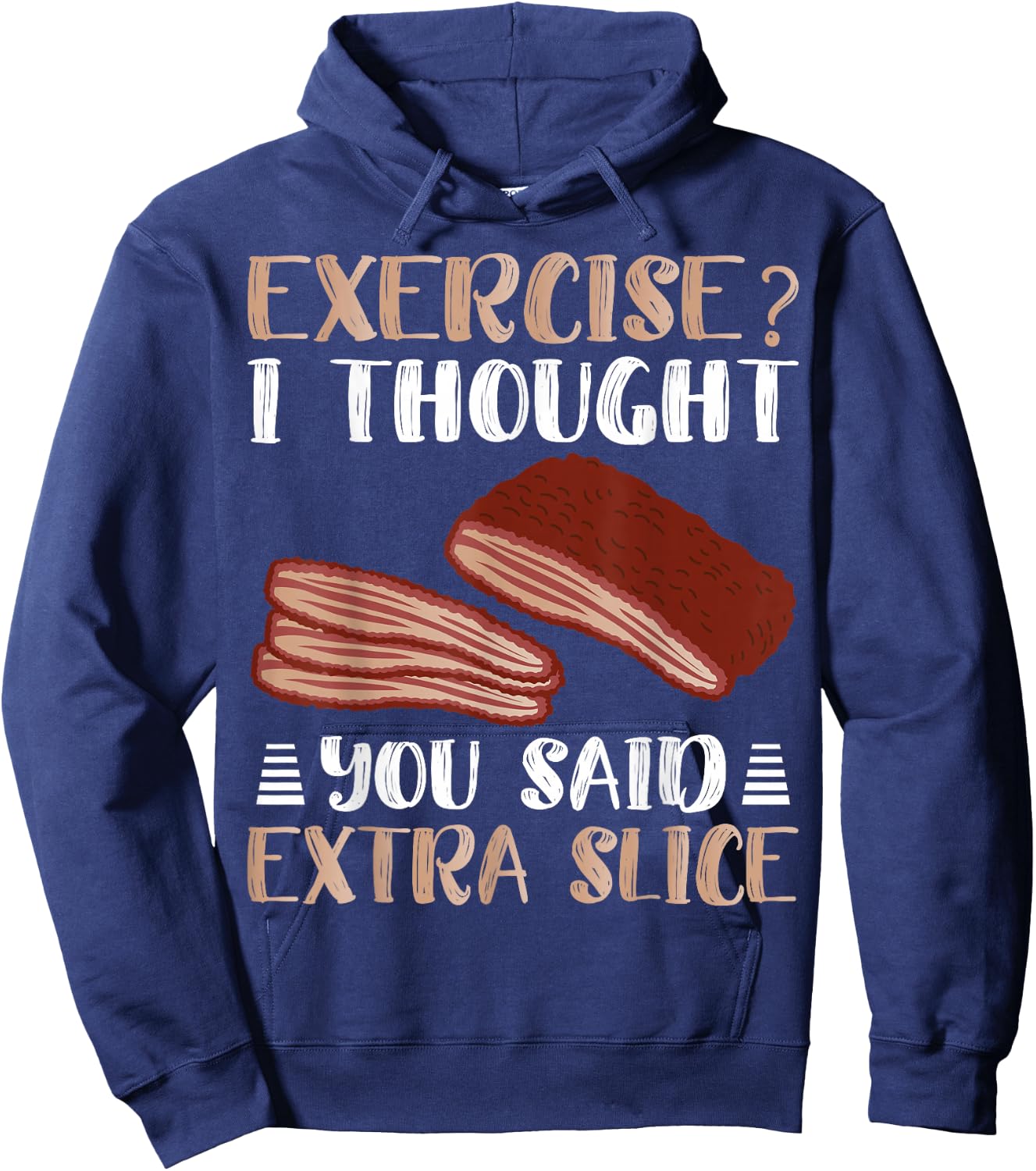 Brisket Funny Beef Grilling Cow Meat BBQ Hoodie - Hoodie | Navy