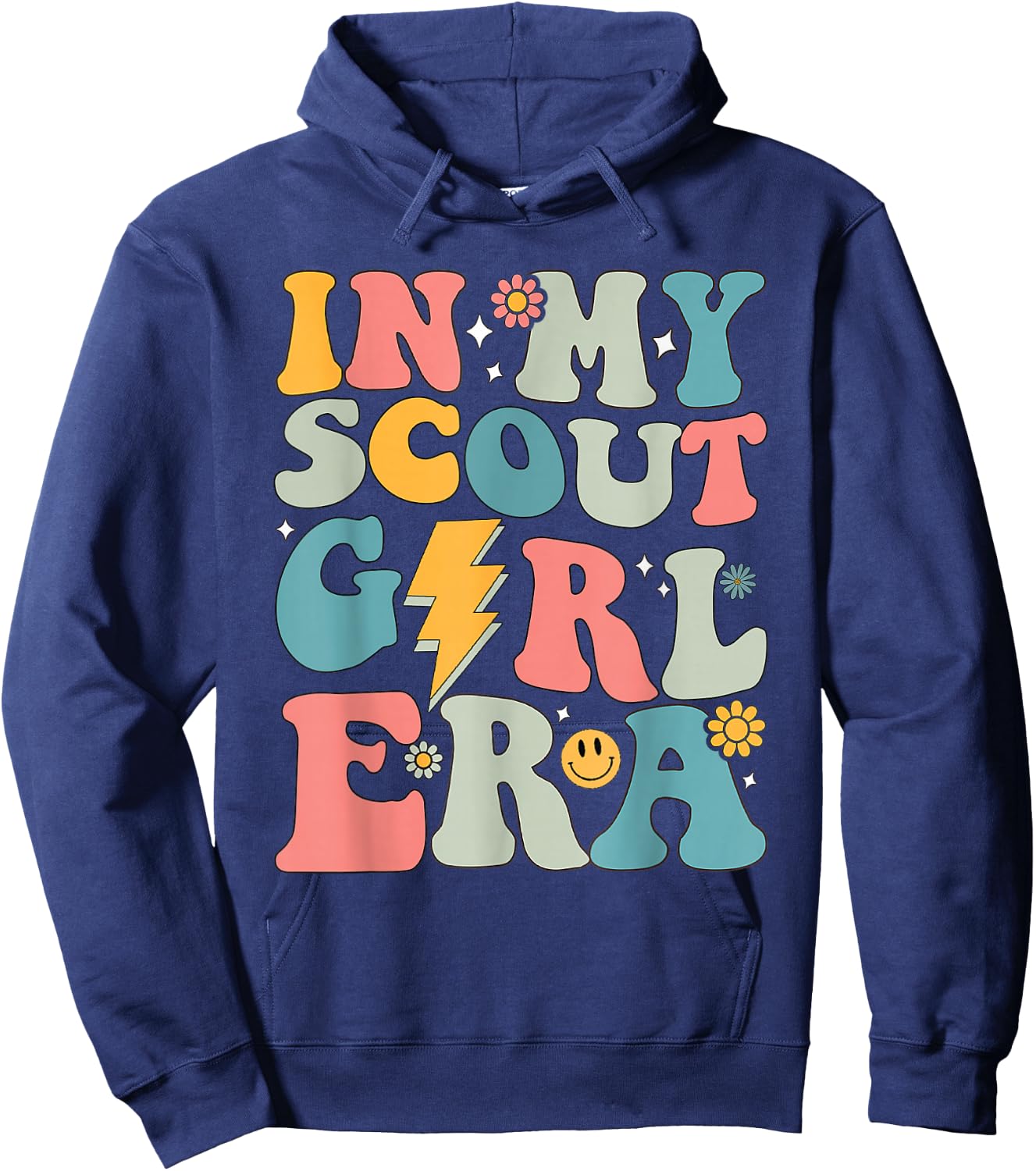 Groovy In My Scout Girl Era Women Hoodie - Hoodie | Navy
