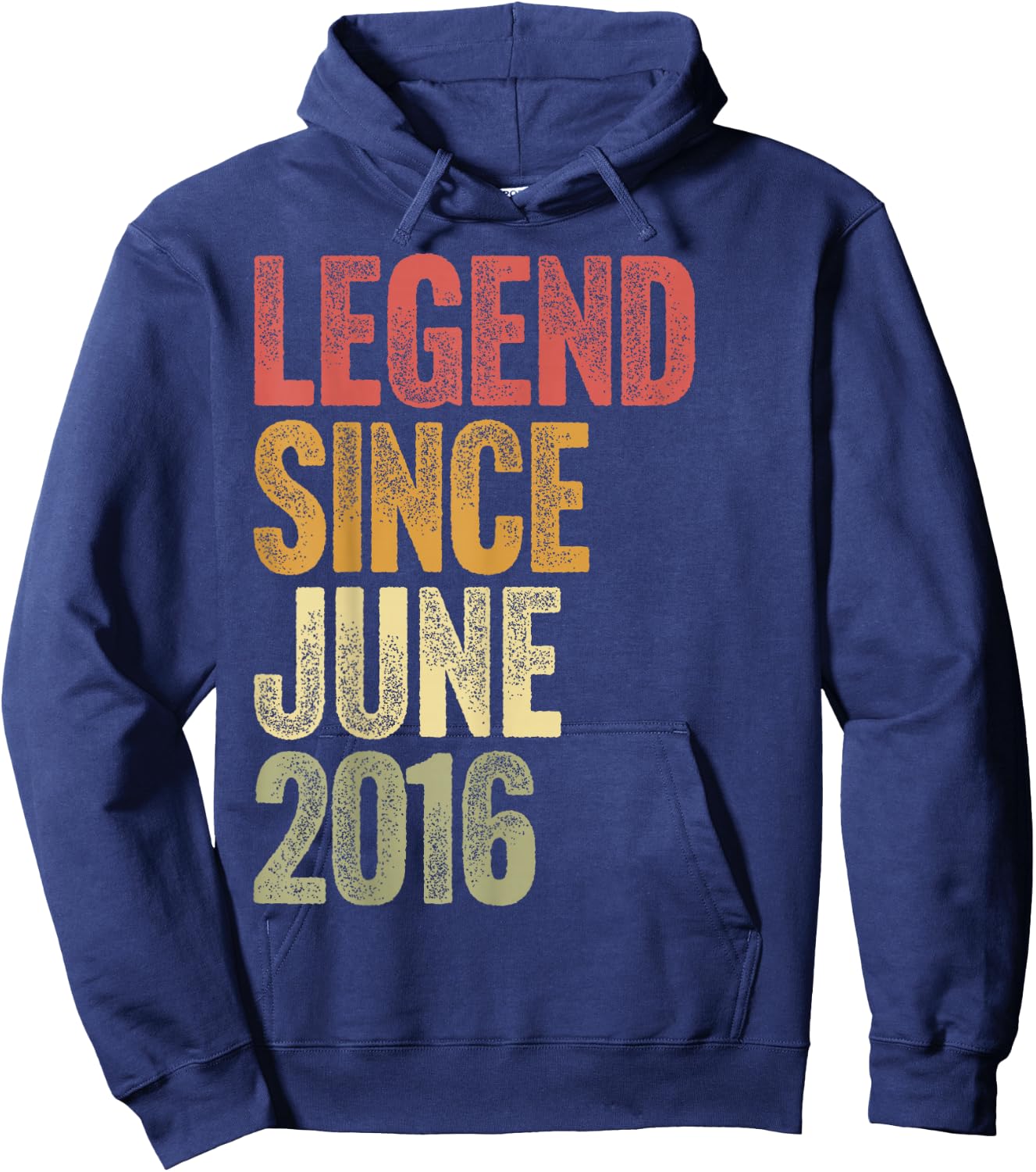 10 Year Old Legend Since June 2016 Retro 10th Birthday Hoodie - Hoodie | Navy