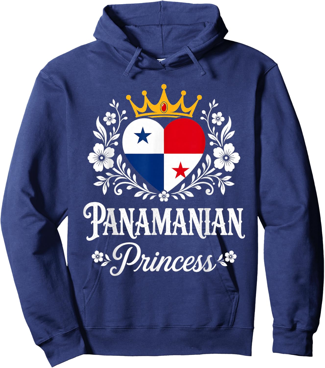 Panamanian Princess Panama Flag Proud Panamanian Girl Hoodie - Hoodie | Navy