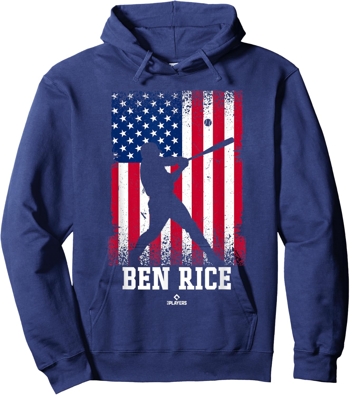 American Flag Swing Ben Rice Prospect Baseball Fan Gear Hoodie - Hoodie | Navy