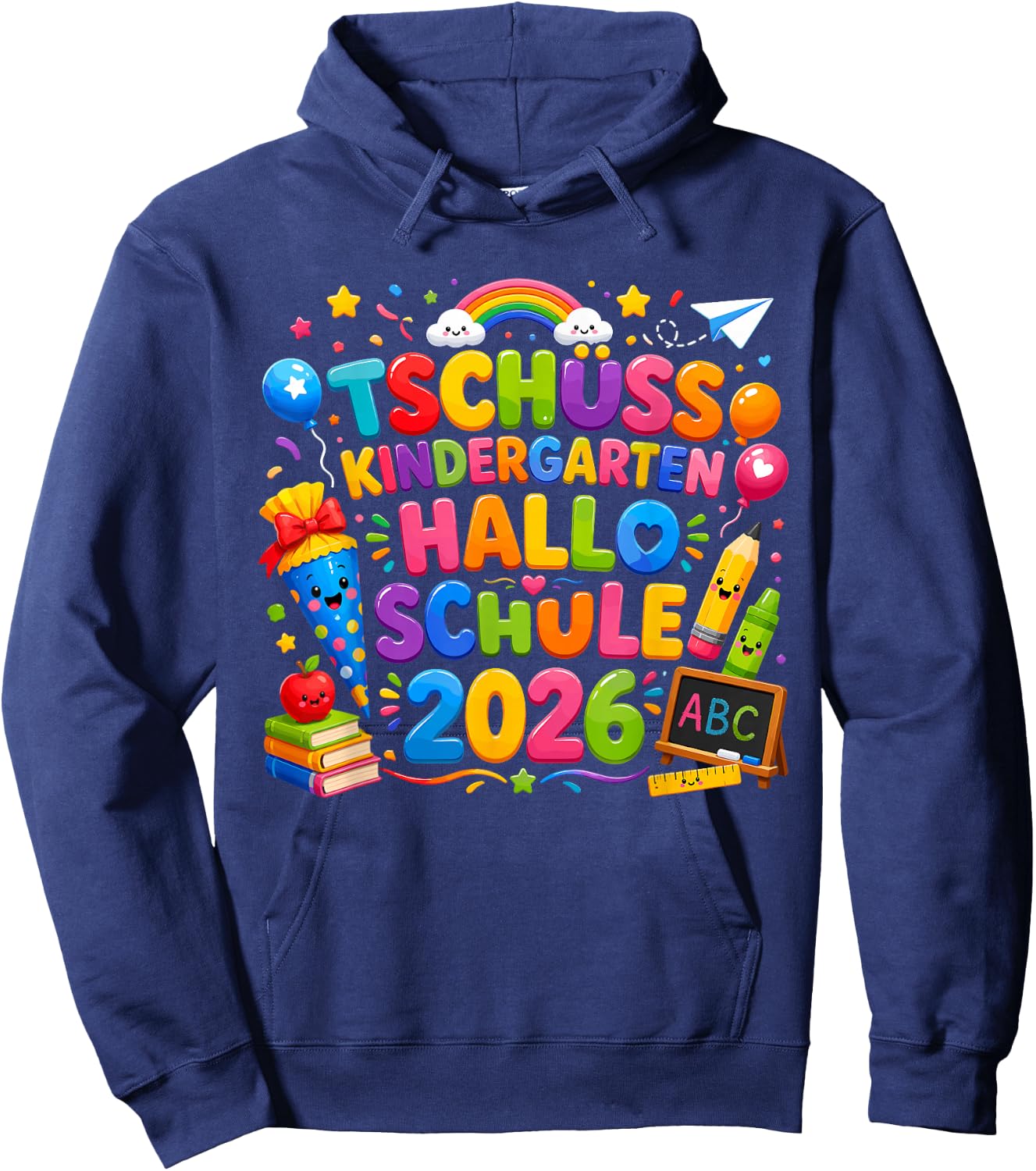 Schultüte Einschulung Geschenke 2026 Schulanfang Schulkind Hoodie - Hoodie | Navy