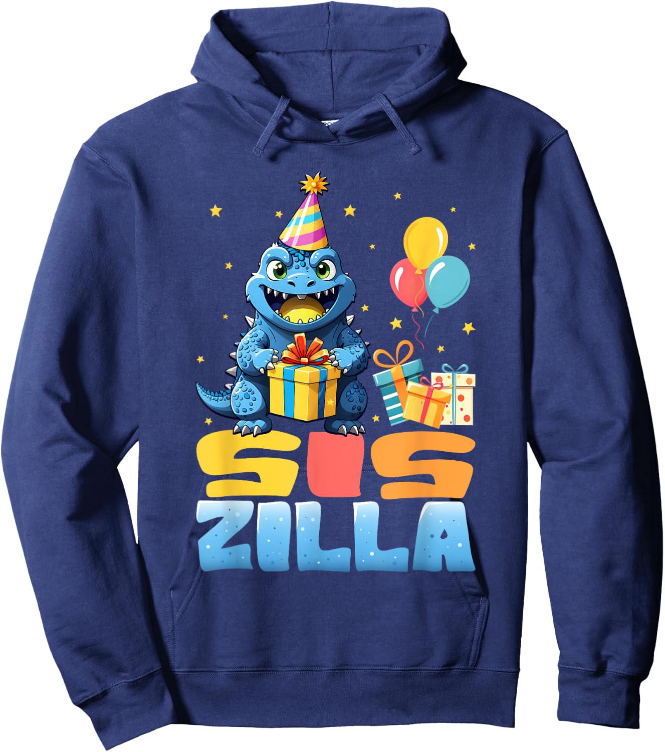 Siszilla Funny Monster Kaiju Family Matching Birthday Girls Hoodie - Hoodie | Navy