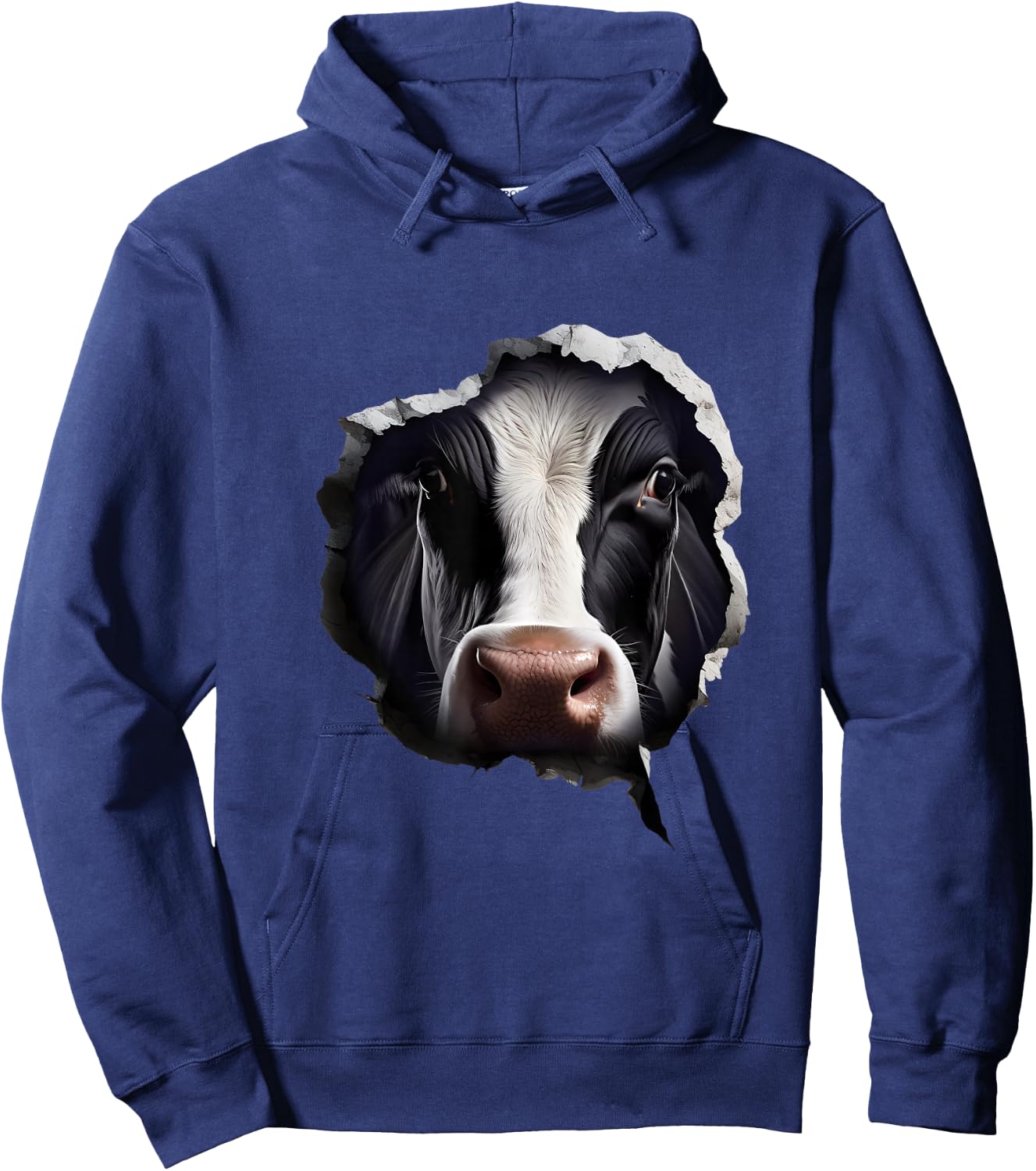 Cow Face Hoodie - Hoodie | Navy