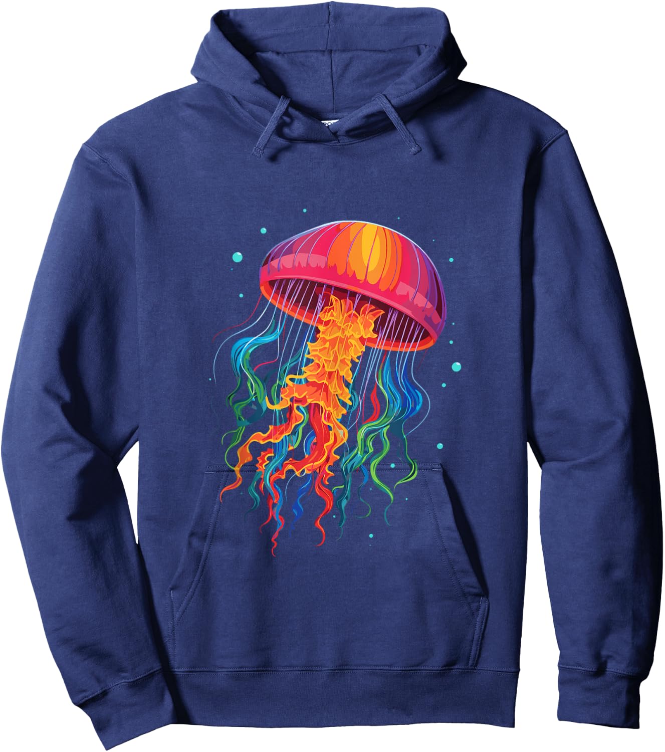 Jellyfish Ocean Animal Scuba Diving Rainbow Jelly Fish Hoodie - Hoodie | Navy