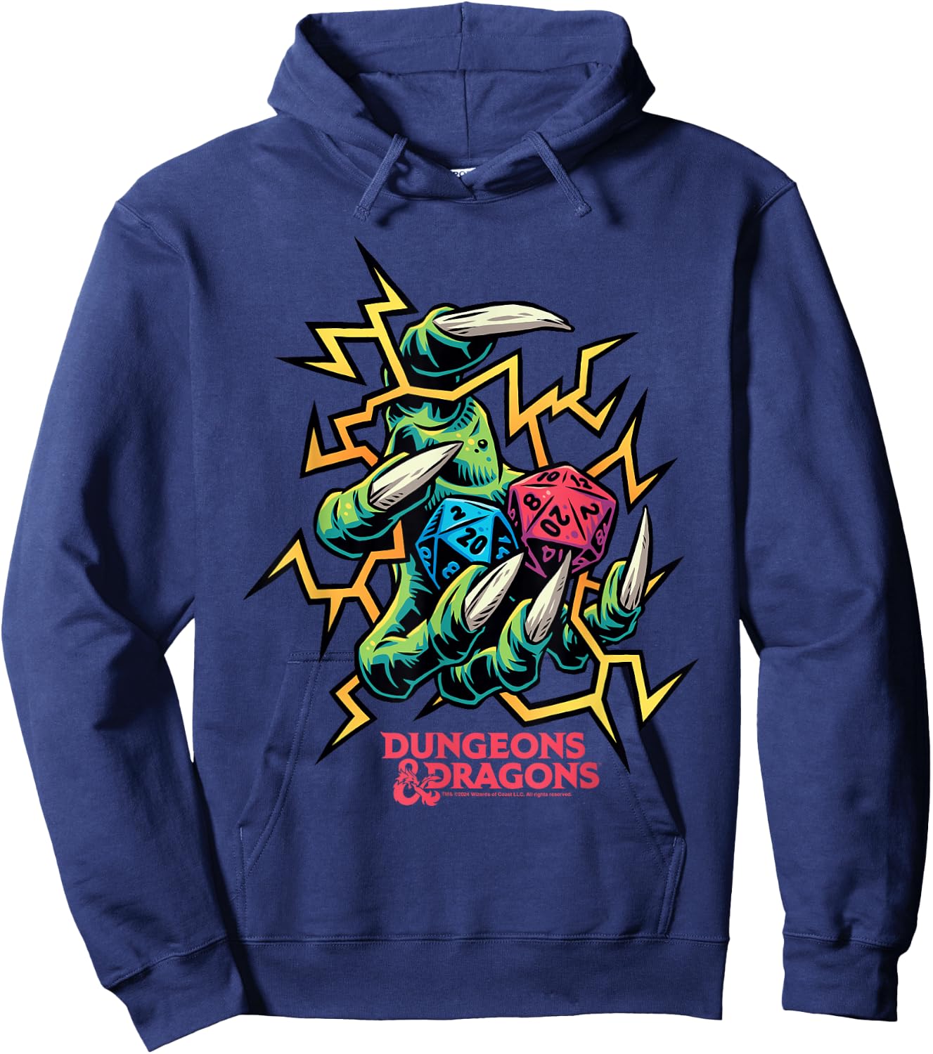 Dragon Claws Dungeons and Dragons , Black, S Hoodie - Hoodie | Navy