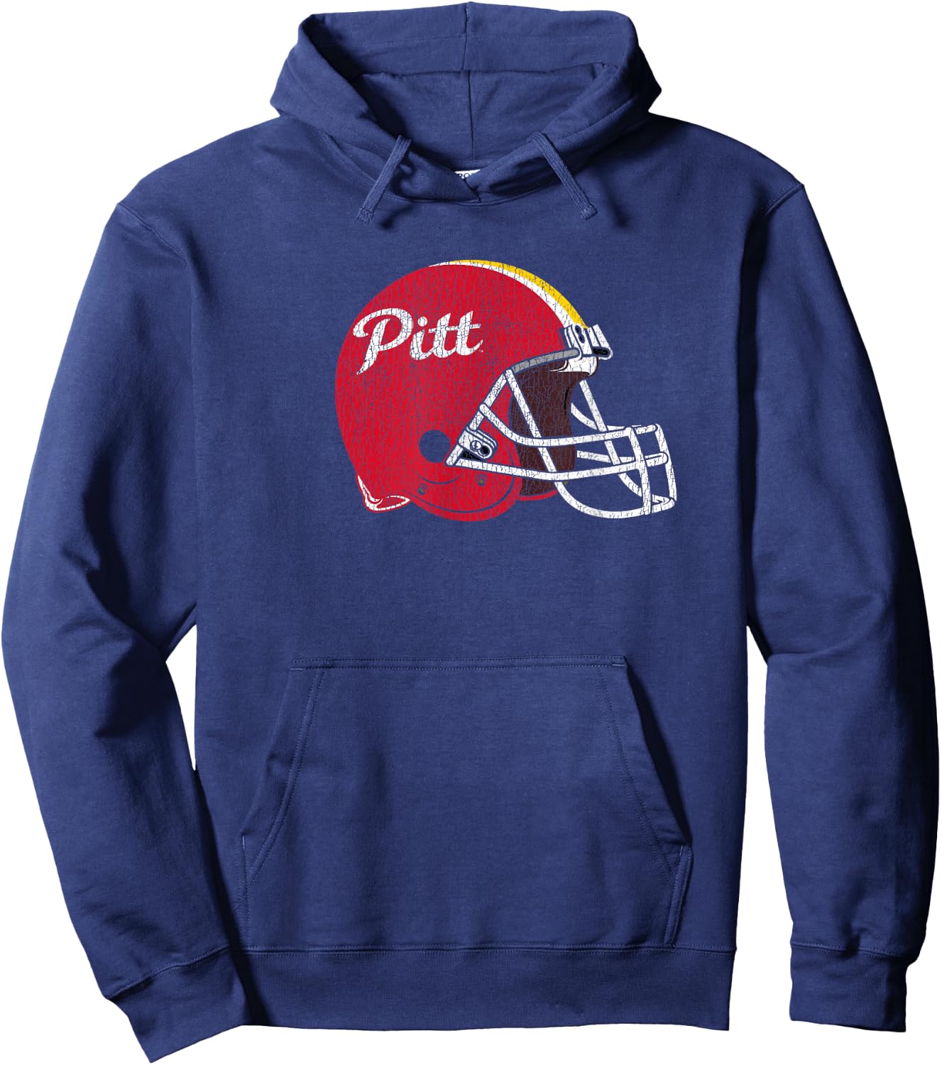 Pitt State Gorillas Football Retro Helmet Distressed Hoodie - Hoodie | Navy