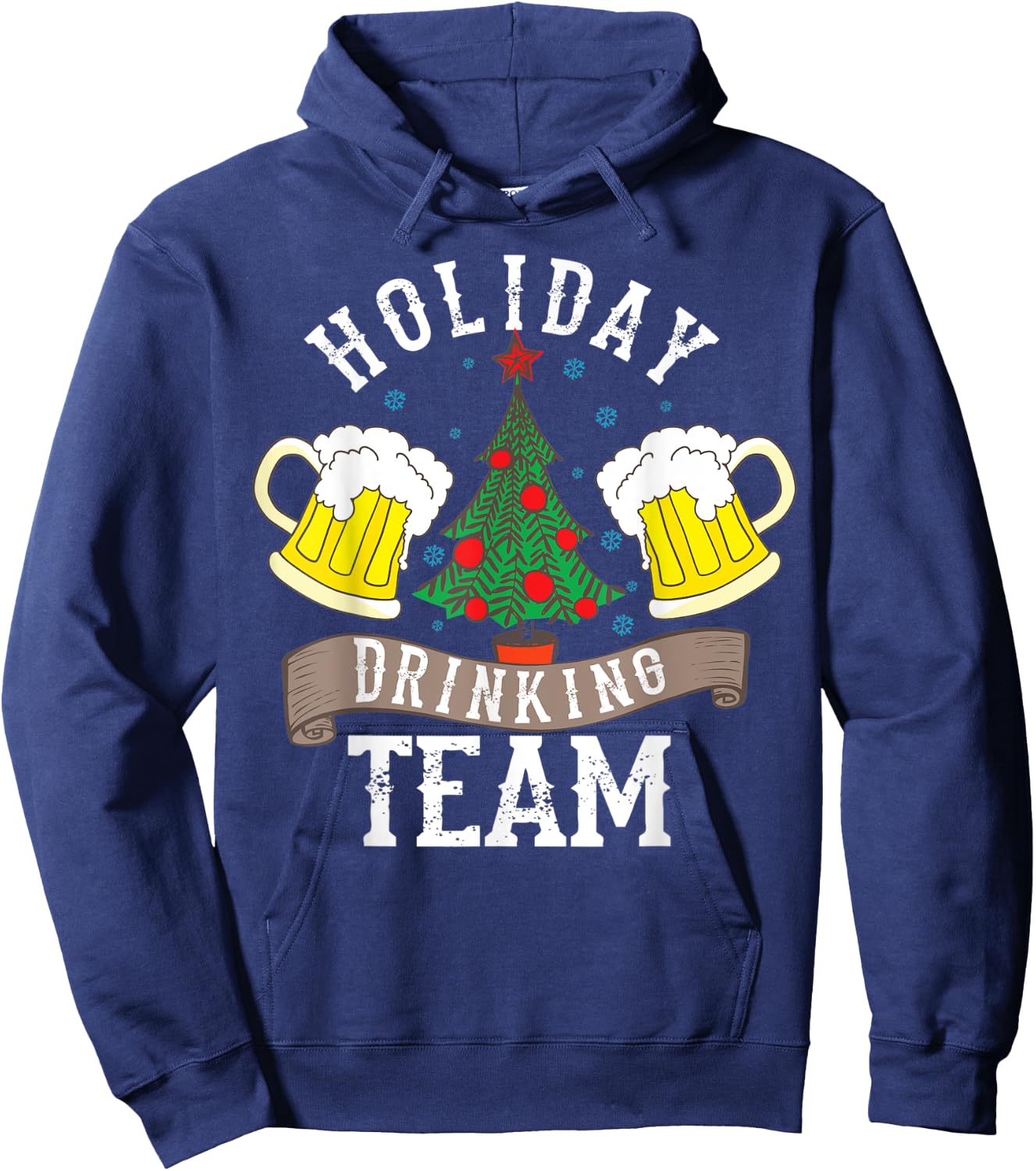 Holiday Drinking Team Shirt | Alcohol Lovers Funny Beer Gift Hoodie - Hoodie | Navy