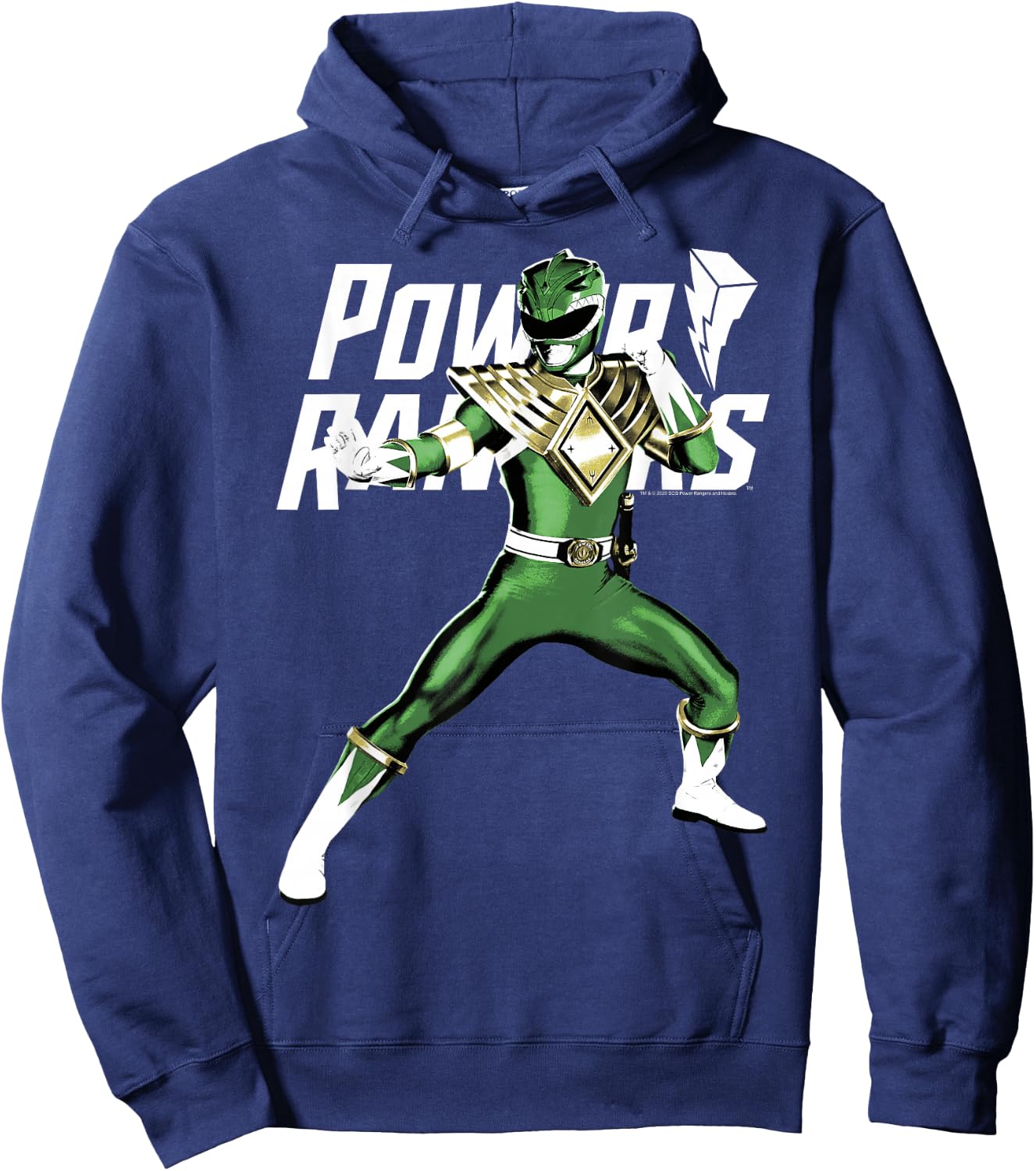Power Rangers Green Ranger Karate Action Pose Logo Hoodie - Hoodie | Navy