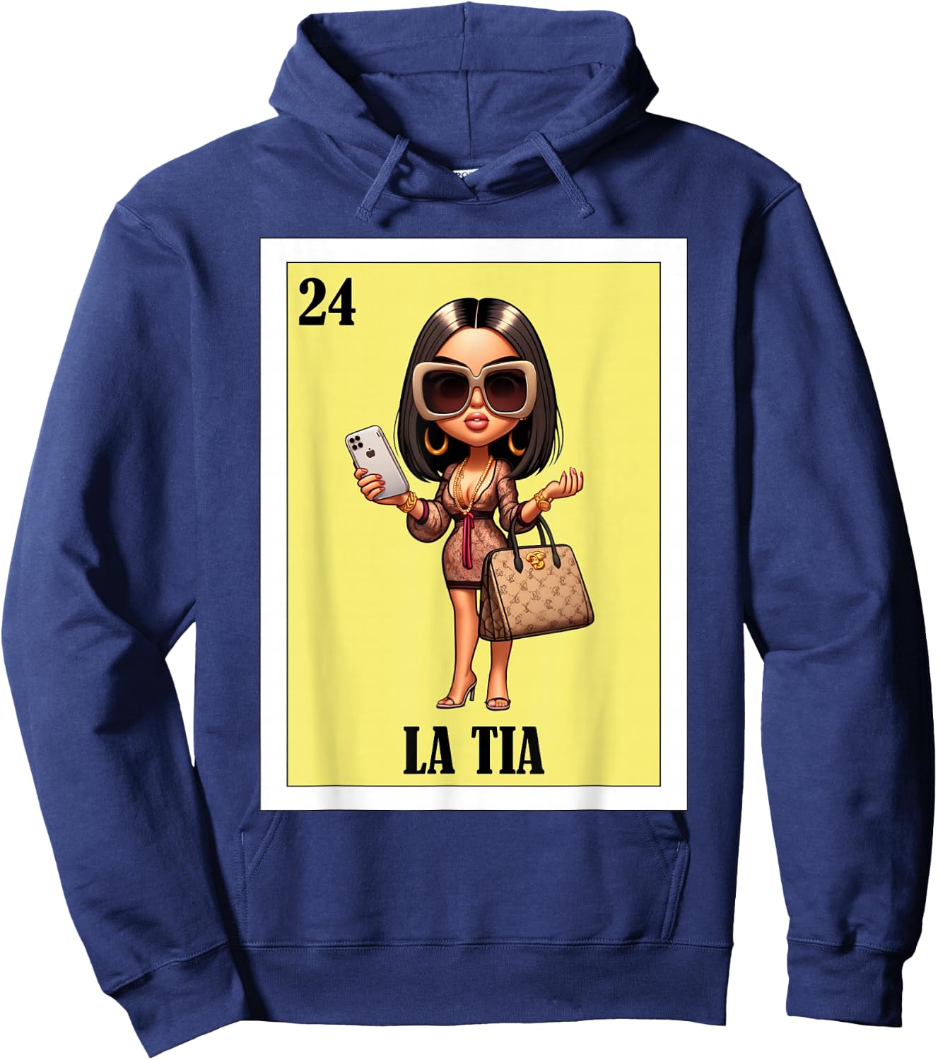 Funny Mexican Design for Aunt Fresa Version - La Tia Hoodie - Hoodie | Navy