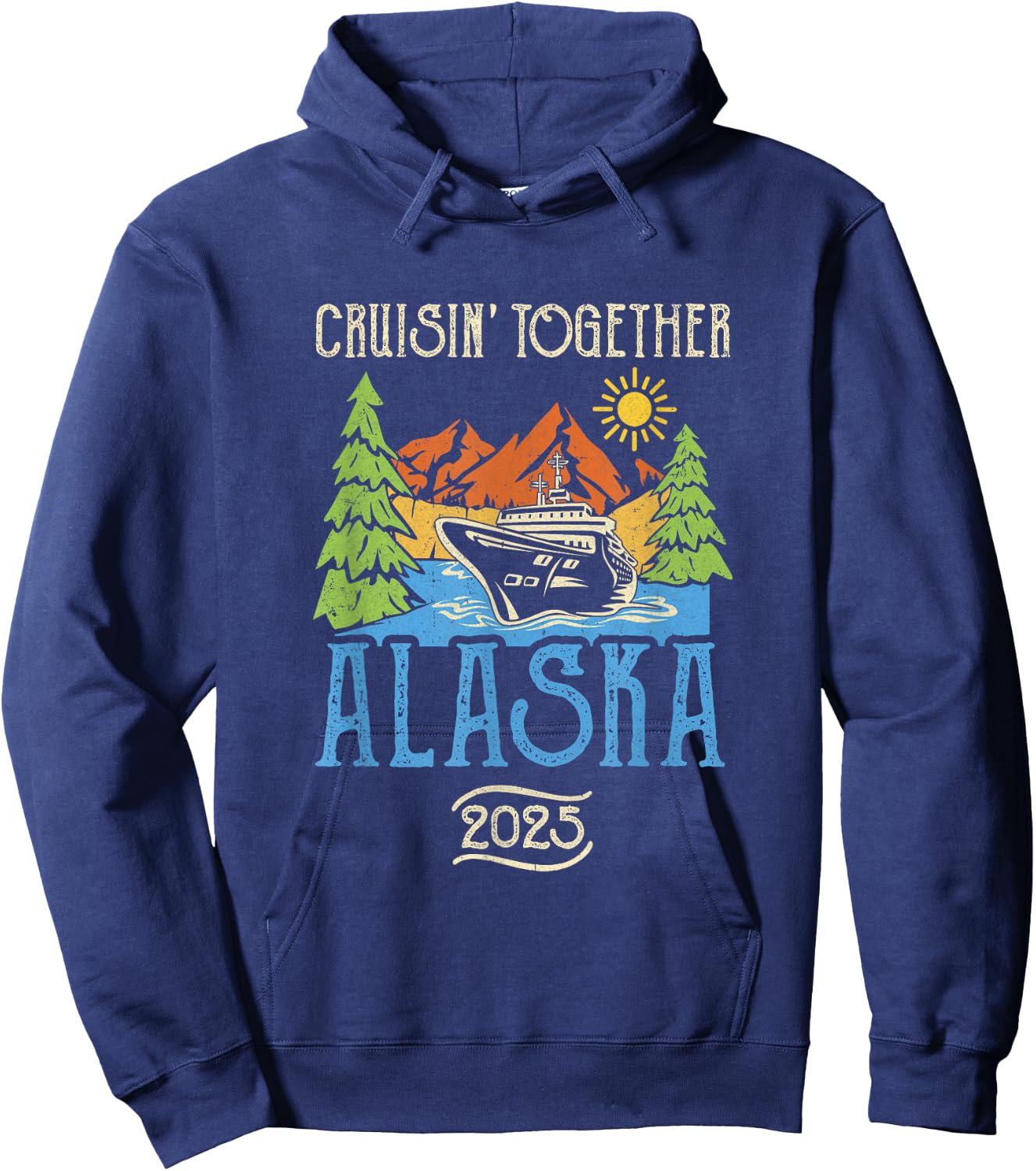 Matching Family Friends Group Alaska Cruise Together 2025 Hoodie - Hoodie | Navy