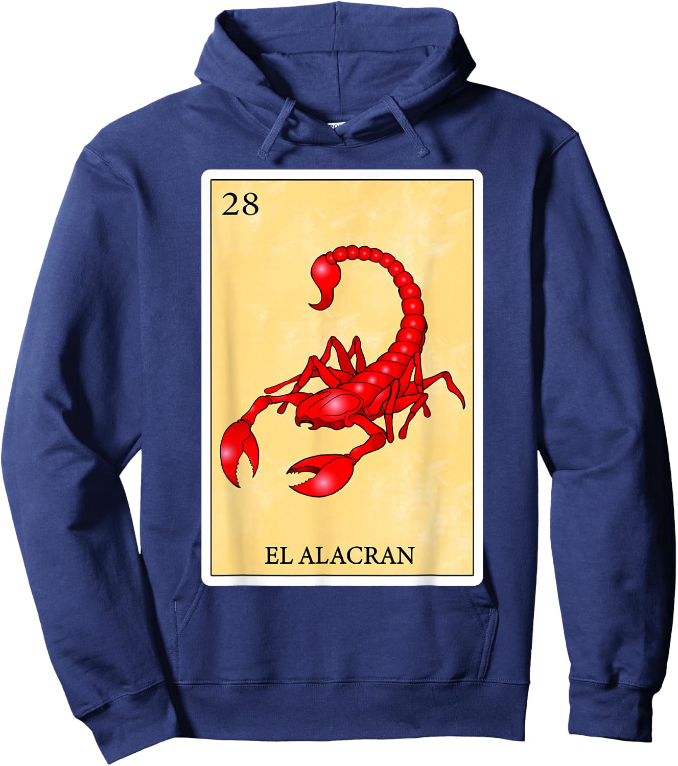 Funny Spanish-Mexican Bingo Gifts - El Alacran Hoodie - Hoodie | Navy