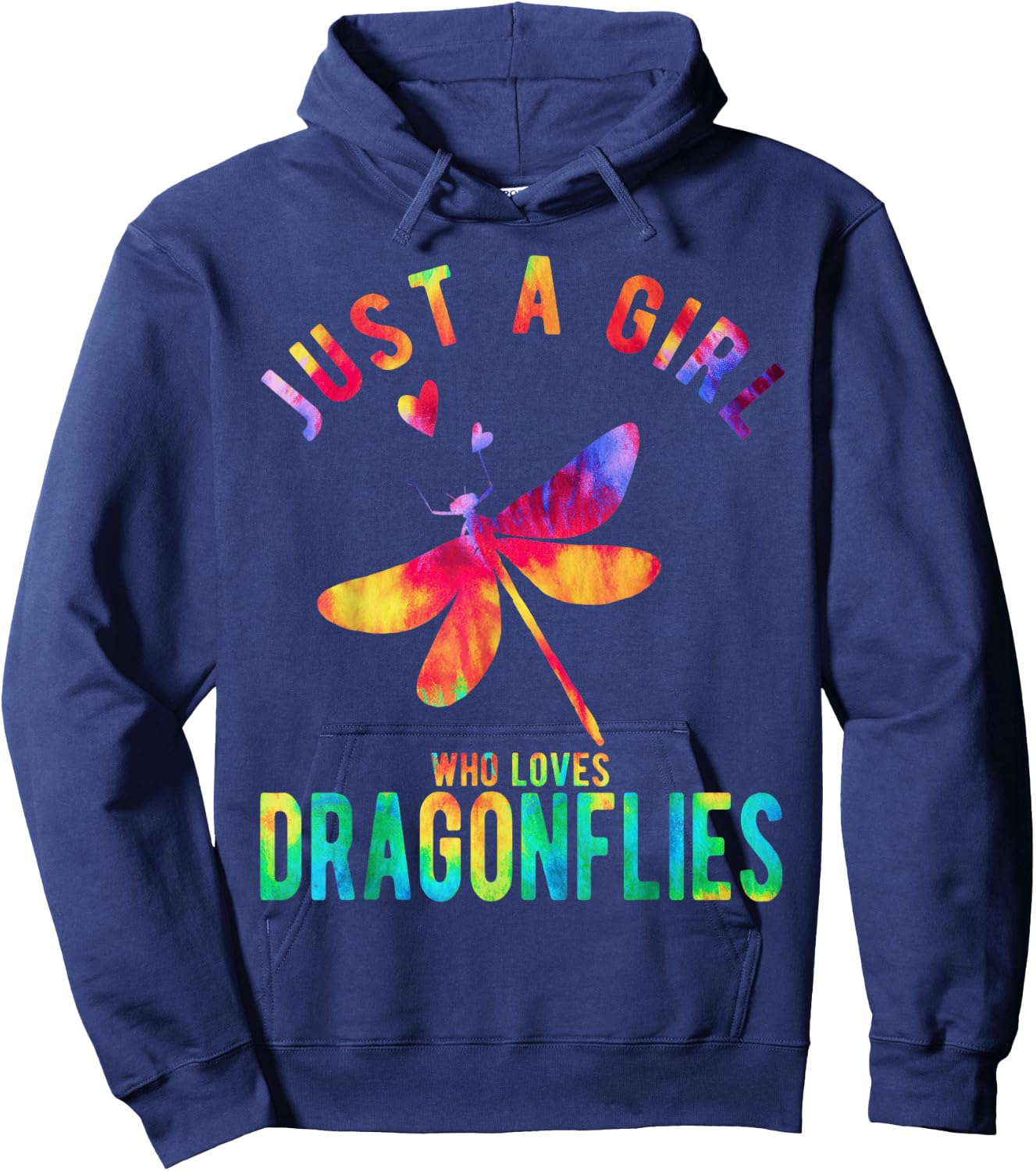 Just A Girl Who Loves Dragonflies Dragonfly Lover Hoodie - Hoodie | Navy