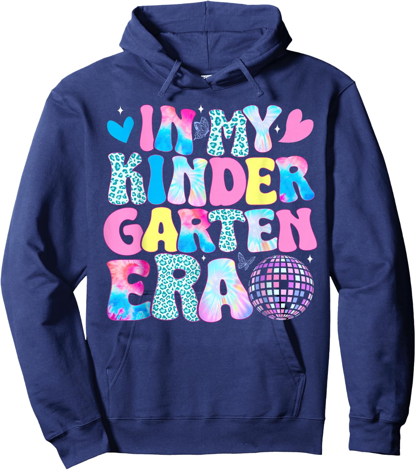 In My Kindergarten Era Girls Boys Teacher Back to School Hoodie - Hoodie | Navy