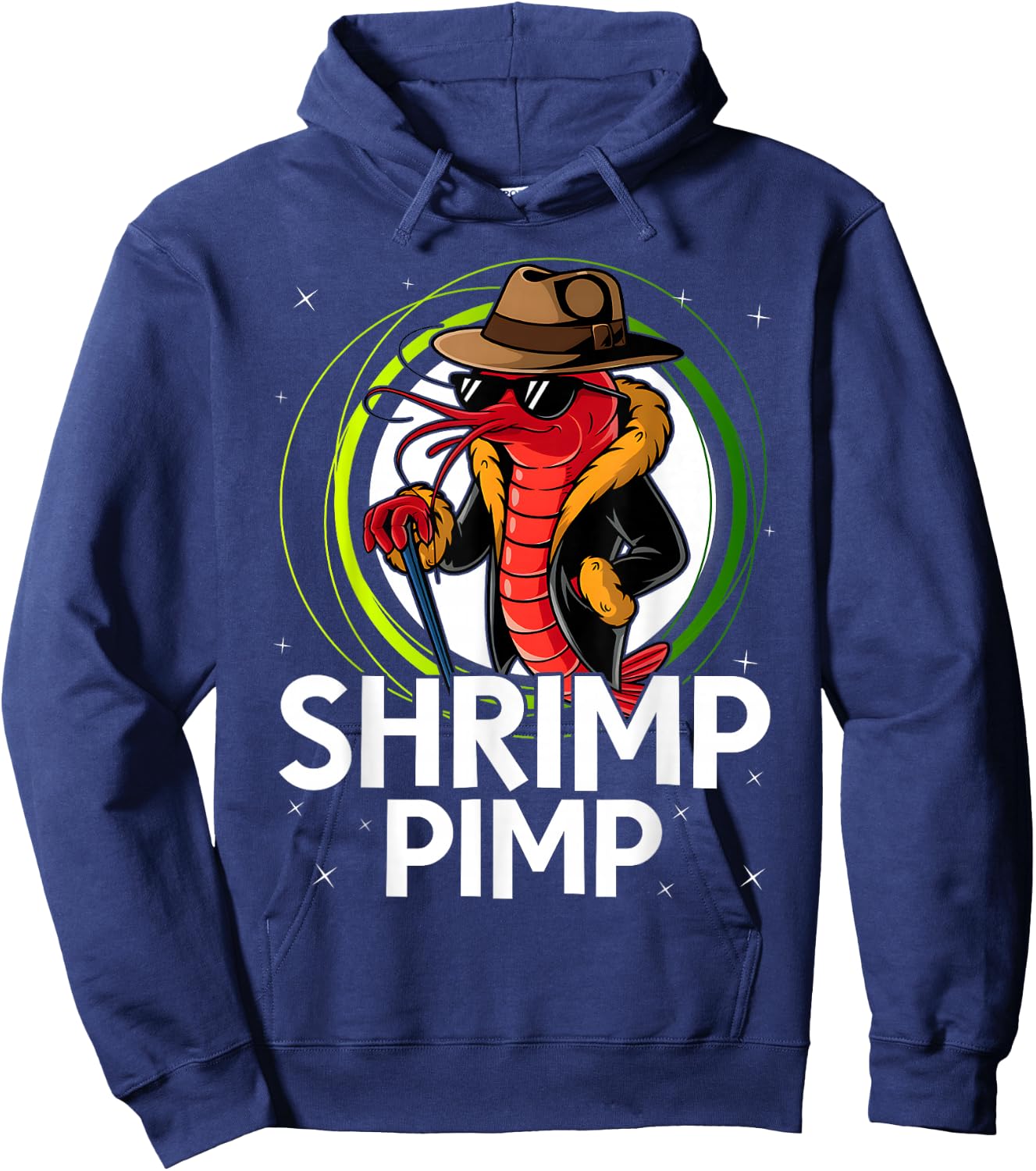 Funny Shrimp Lover Aquarist Red Crystal Shrimp Pimp Aquarium Hoodie - Hoodie | Navy