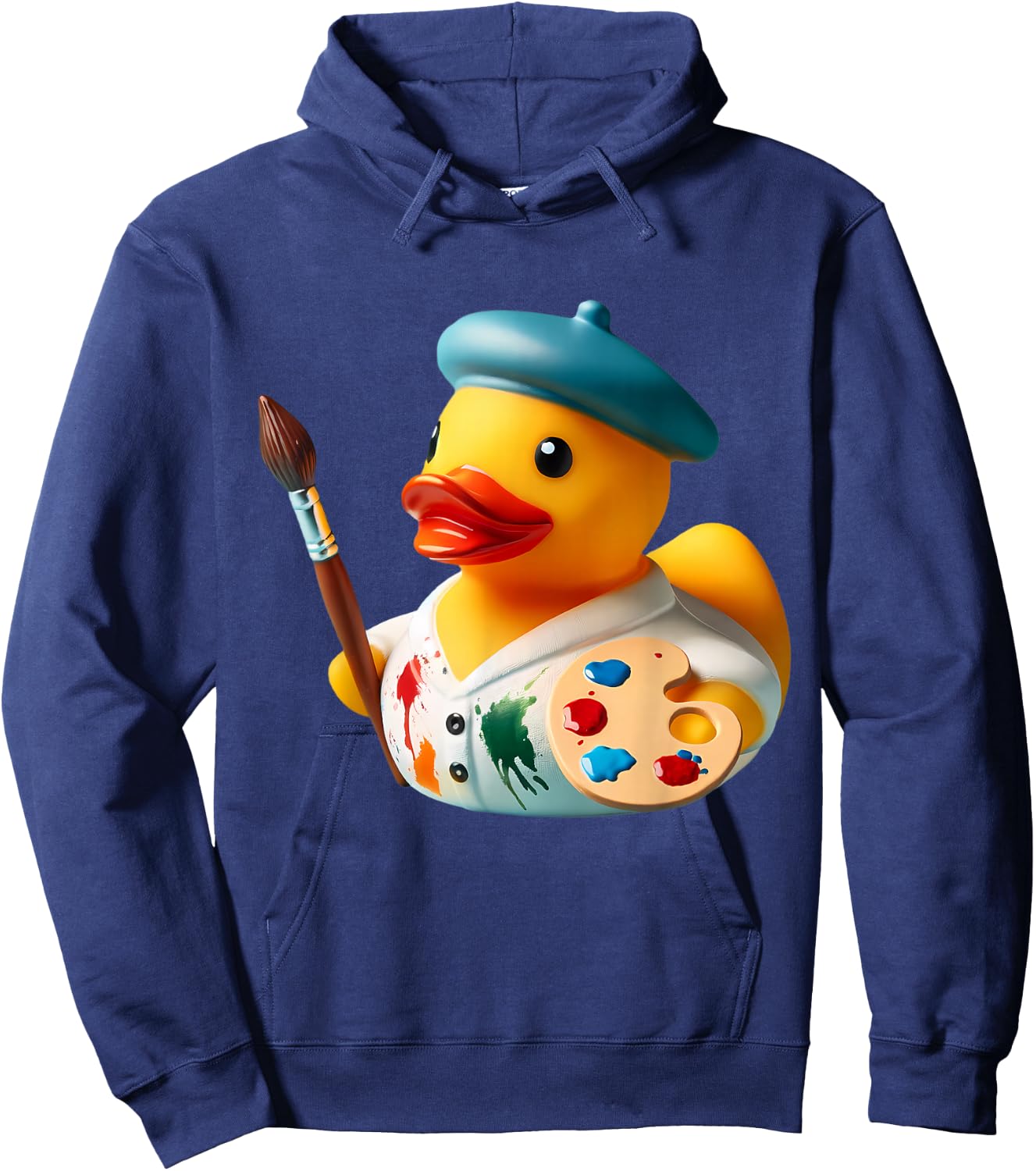 Rubber Duck Artist Painter Hoodie - Hoodie | Navy