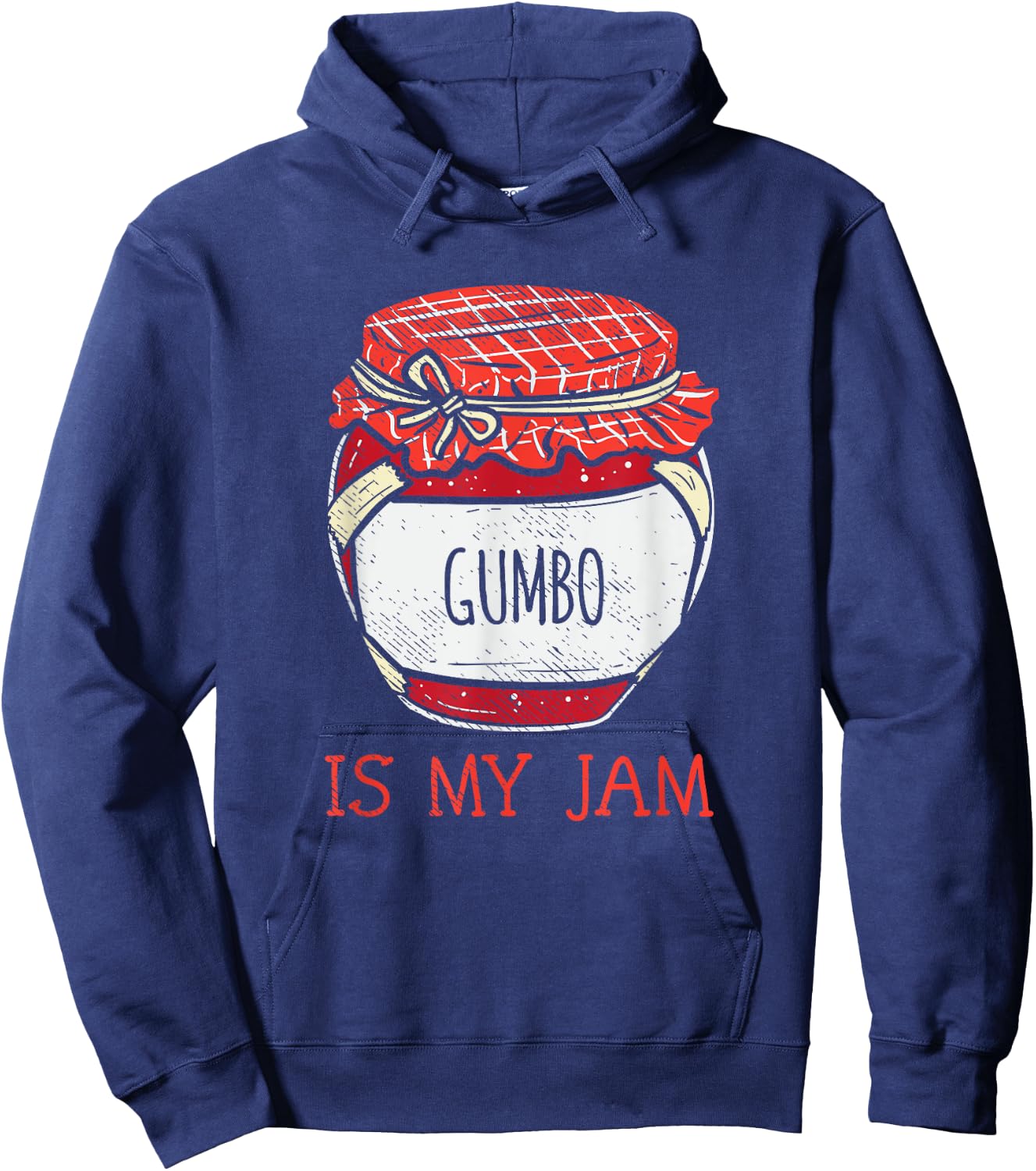 Fun Creole & Cajun Gumbo Gifts Women | Cute Meme Gumbo Lover Hoodie - Hoodie | Navy