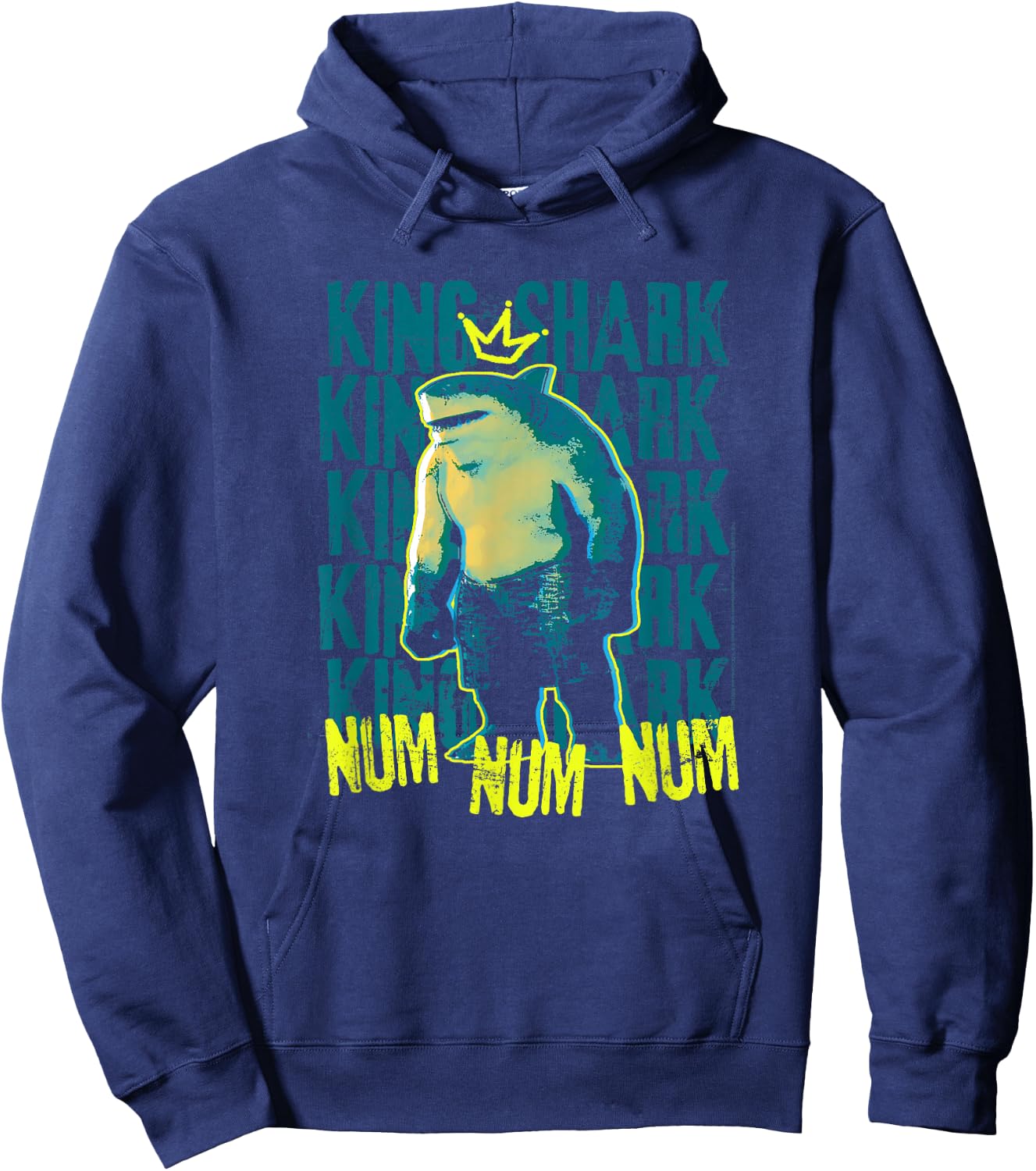 Suicide Squad King Shark Hero Num Num Hoodie - Hoodie | Navy