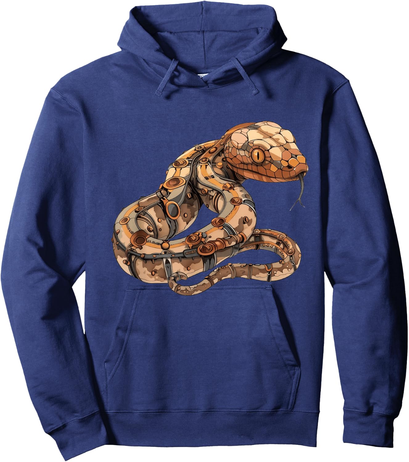 Copperhead Snake Steampunk Hoodie - Hoodie | Navy