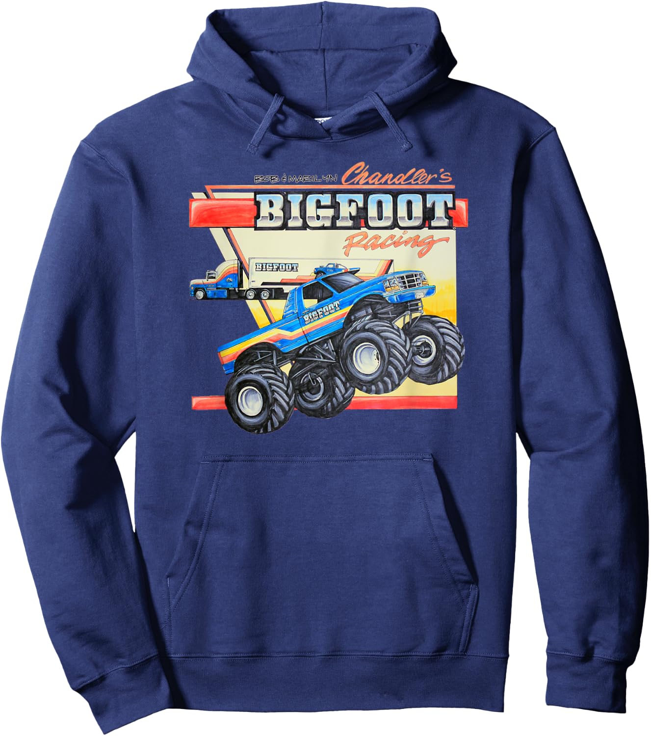 Bob & Marilyn Chandler's BIGFOOT Racing Hoodie - Hoodie | Navy