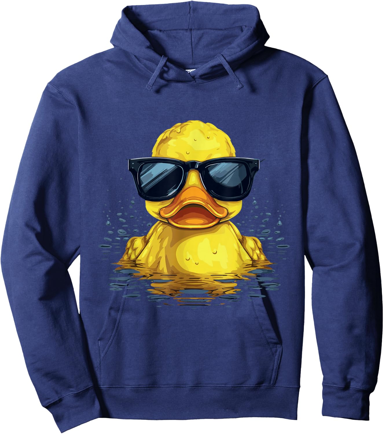 Rubber Duck with Crown Squeaky Duck , black Hoodie - Hoodie | Navy