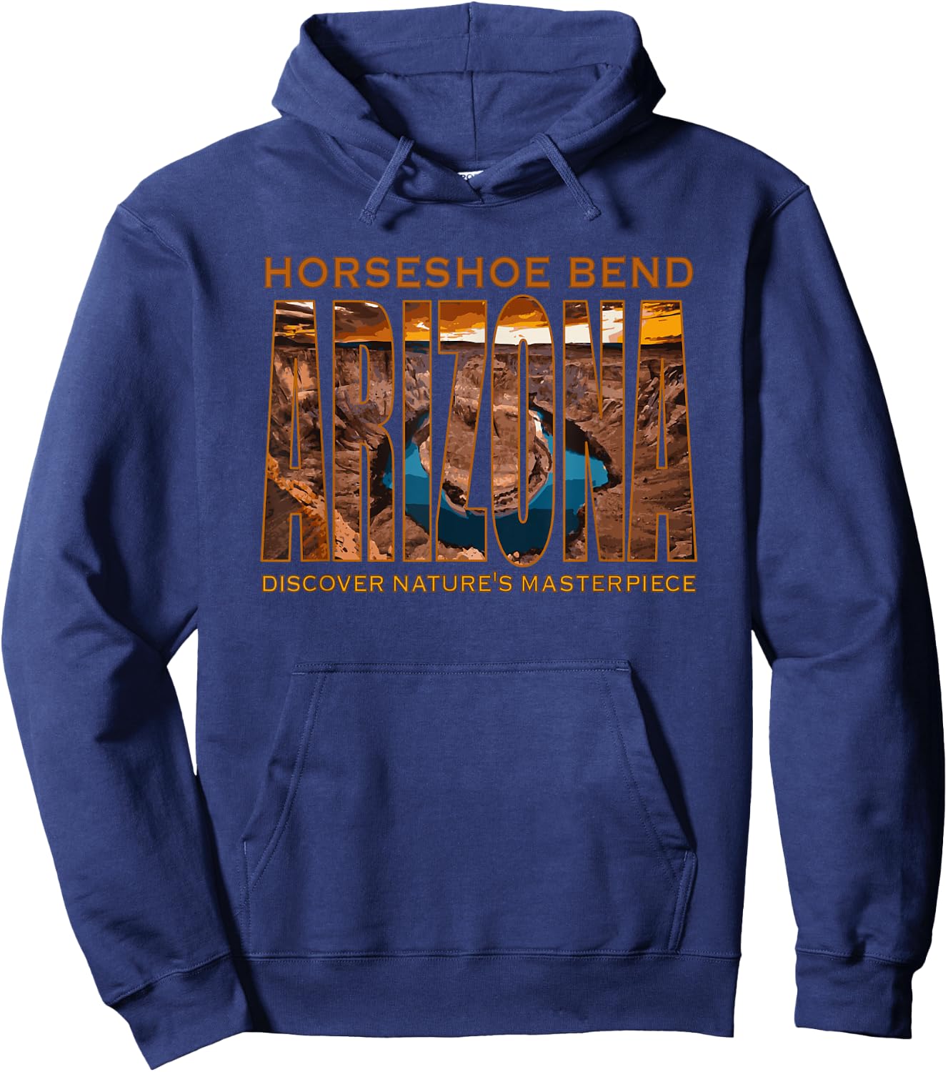 Horseshoe Bend Arizona Desert Hiking RV Travel Family Trip Hoodie - Hoodie | Navy