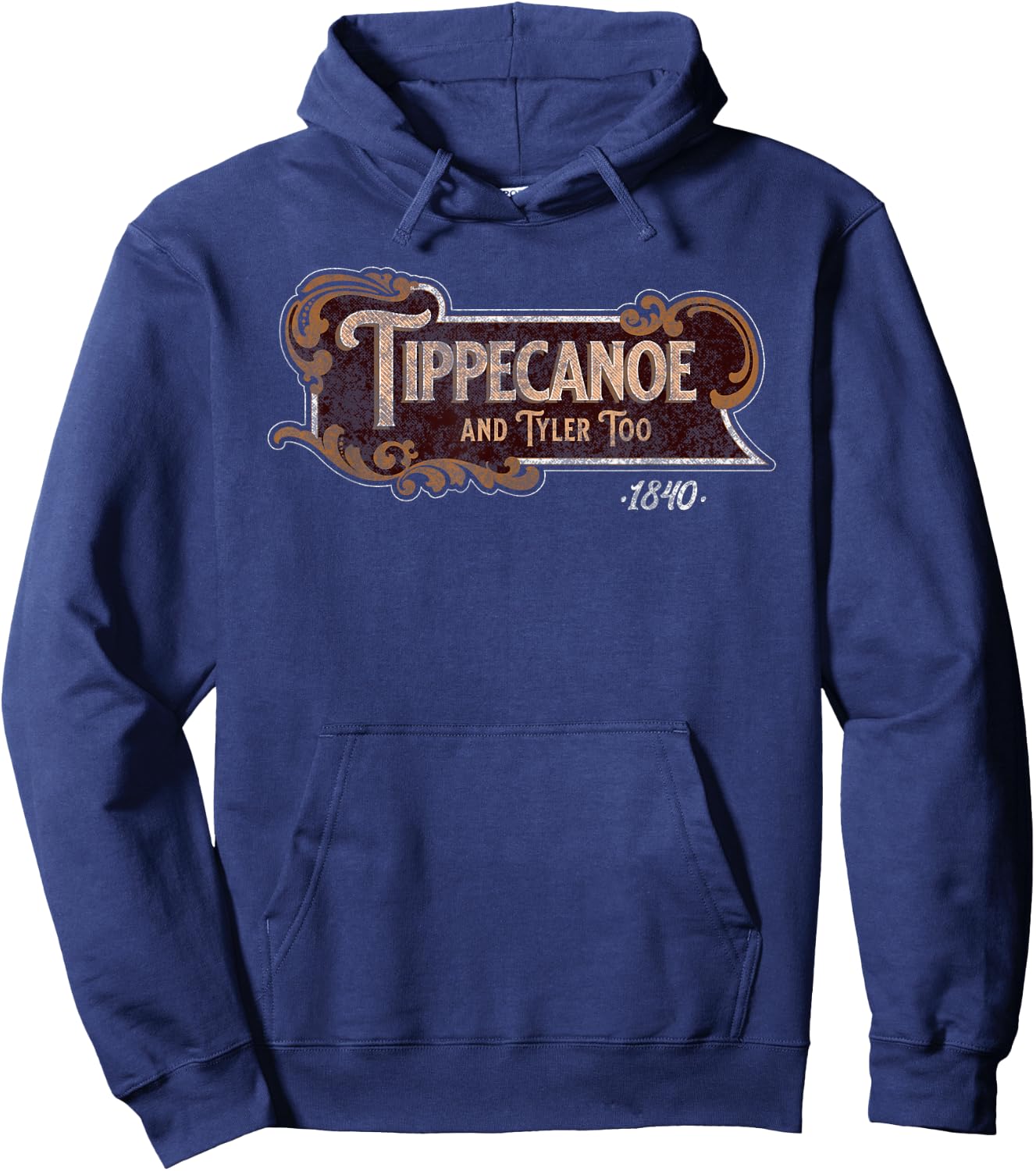 Tippecanoe And Tyler Too American History Harrison Hoodie - Hoodie | Navy